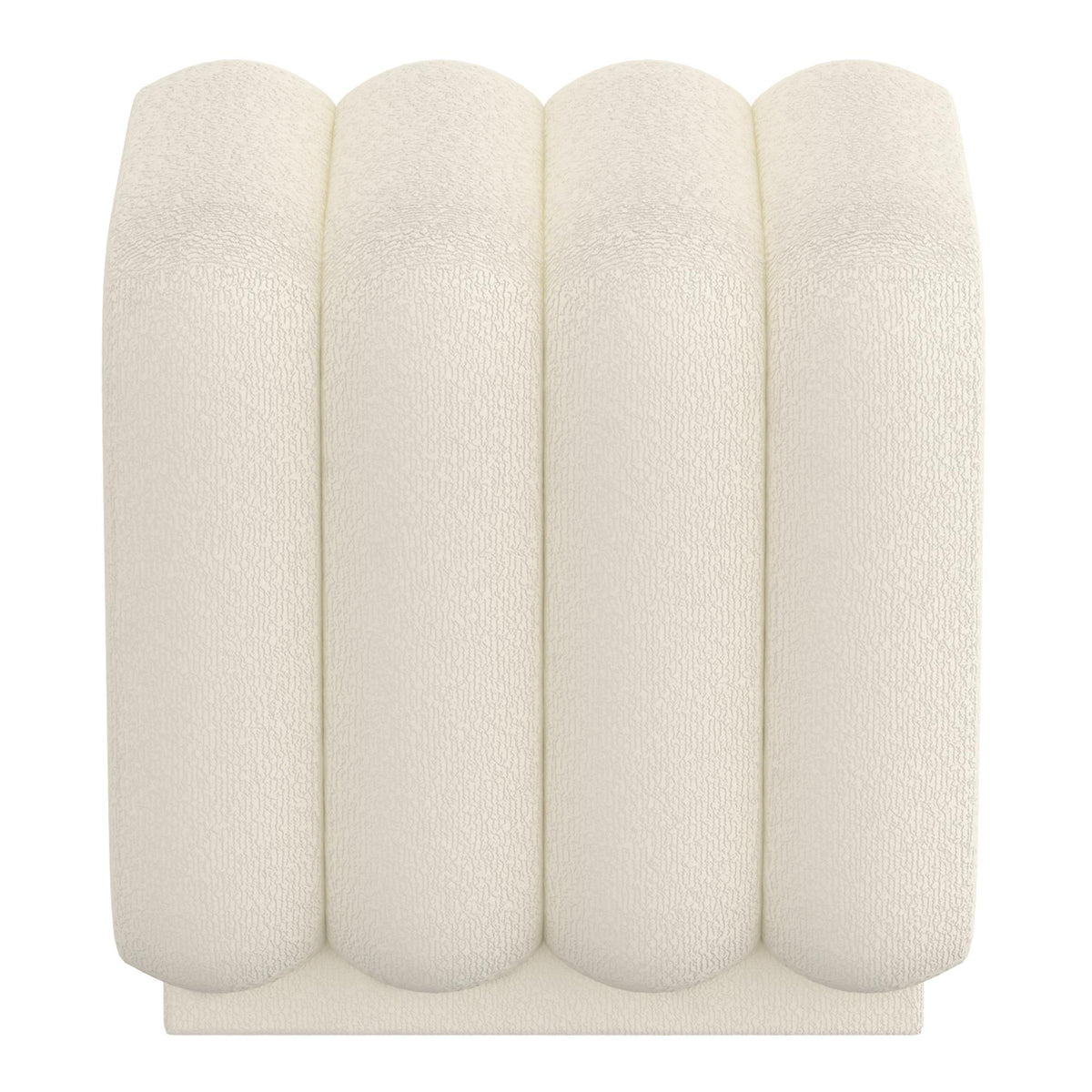 Worldwide Home Furnishings Rigel 402-133SM_IV Small Square Ottoman - Ivory Boucle IMAGE 5