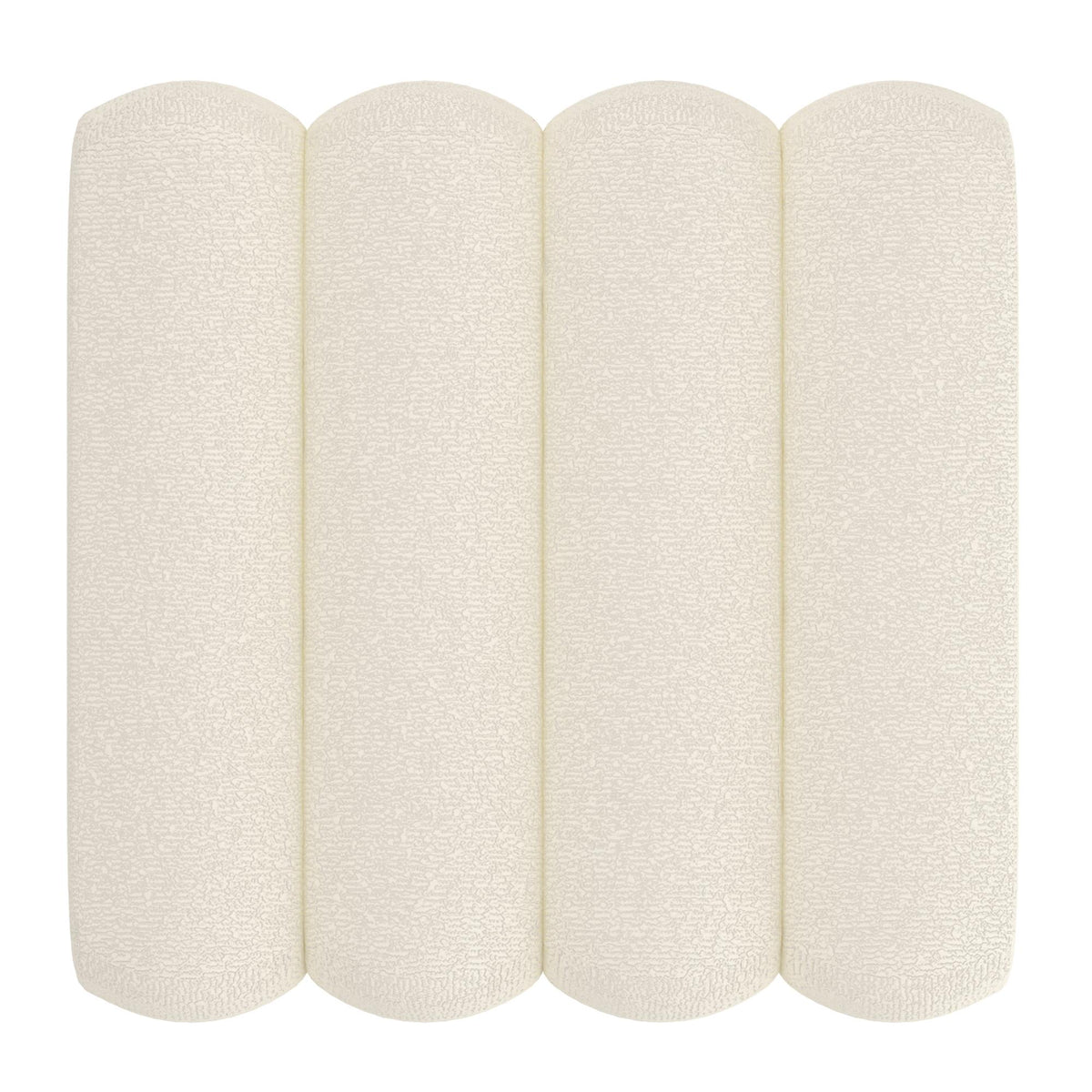 Worldwide Home Furnishings Rigel 402-133SM_IV Small Square Ottoman - Ivory Boucle IMAGE 6