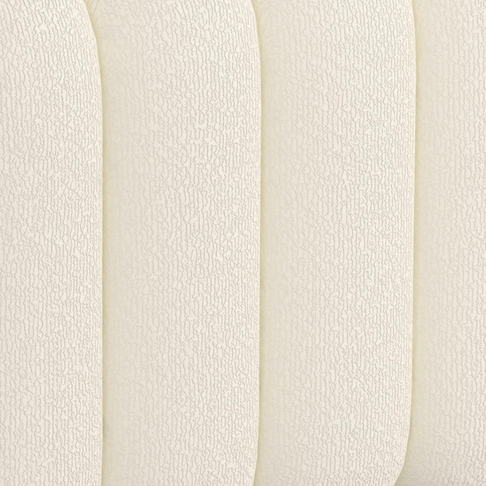 Worldwide Home Furnishings Rigel 402-133SM_IV Small Square Ottoman - Ivory Boucle IMAGE 7