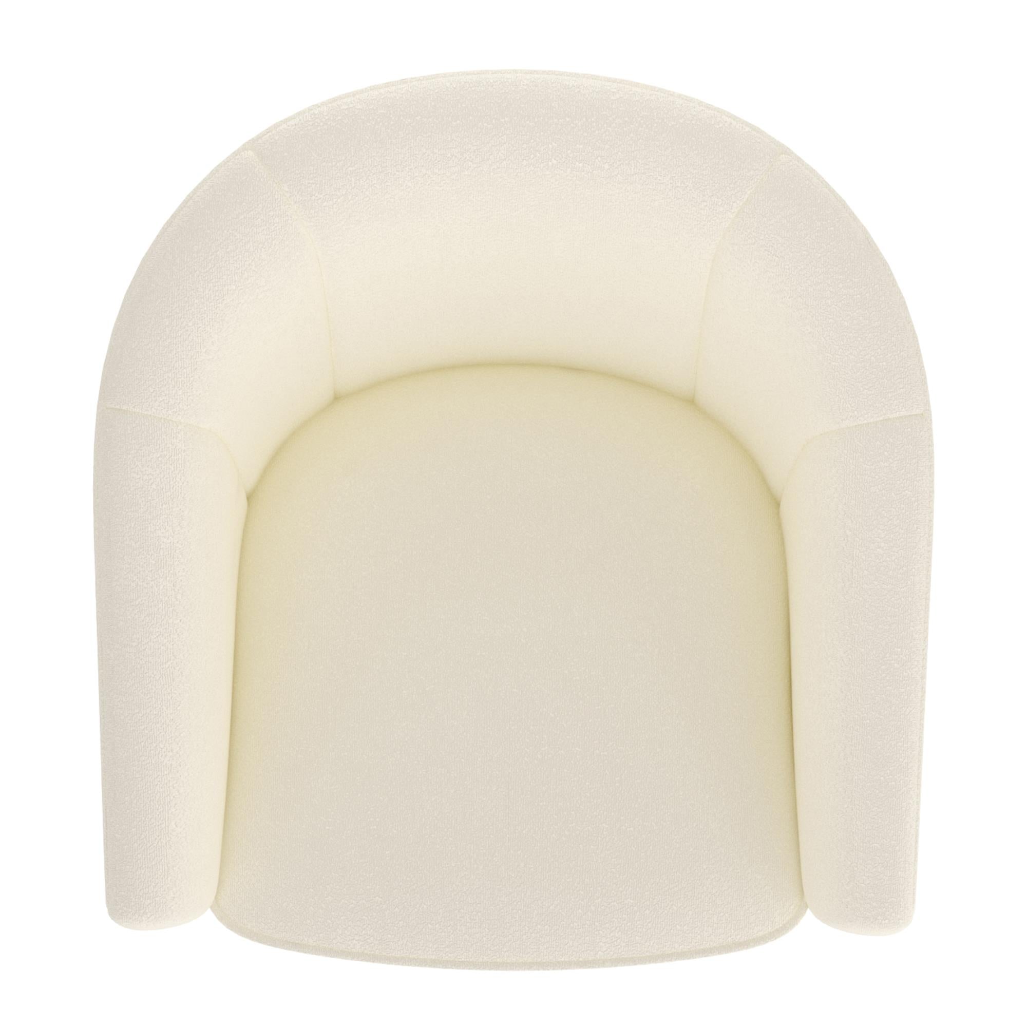 !nspire Tilsy 403-122IV Accent Chair - Ivory Boucle IMAGE 6