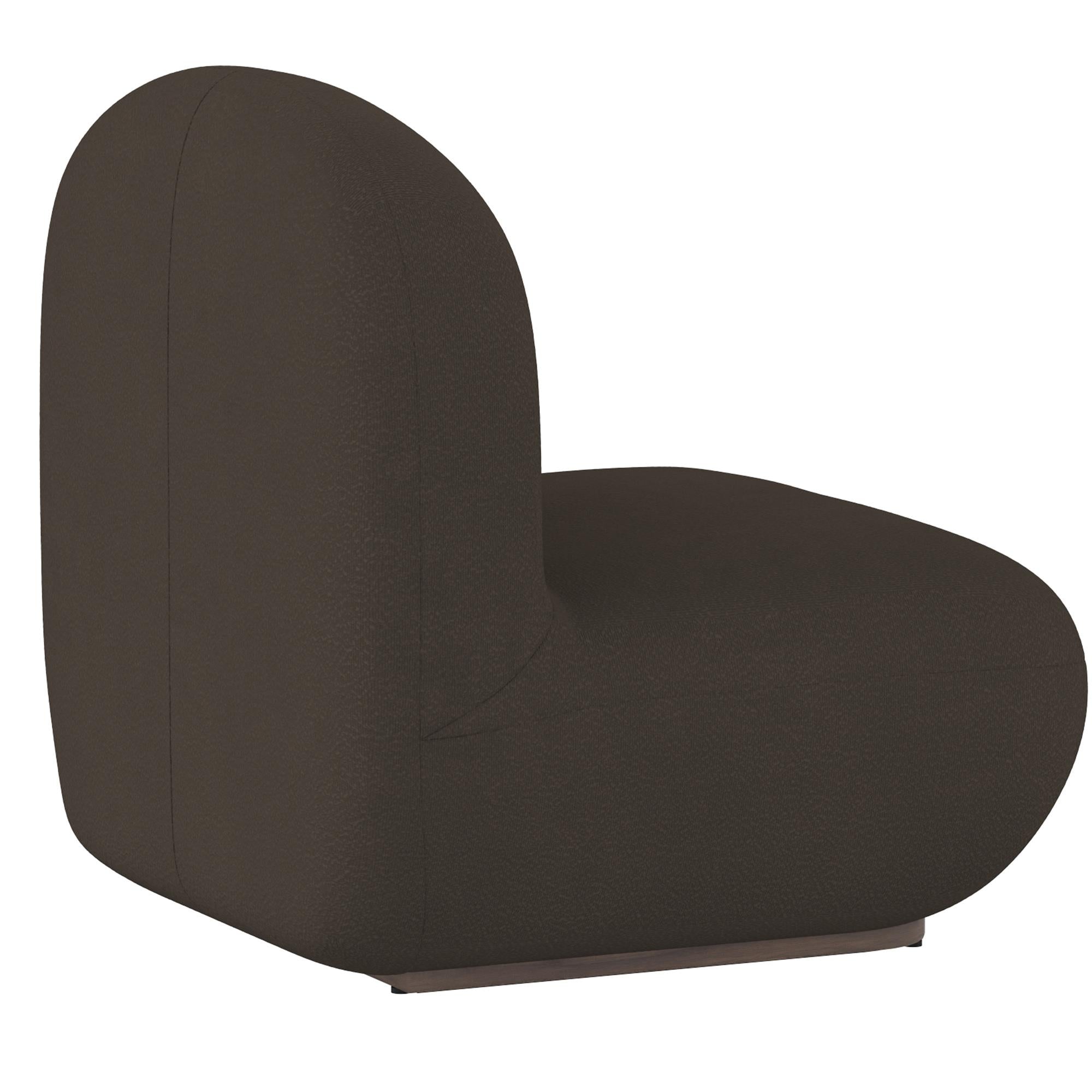 !nspire Zilano 403-115CH Accent Chair - Charcoal Boucle IMAGE 3