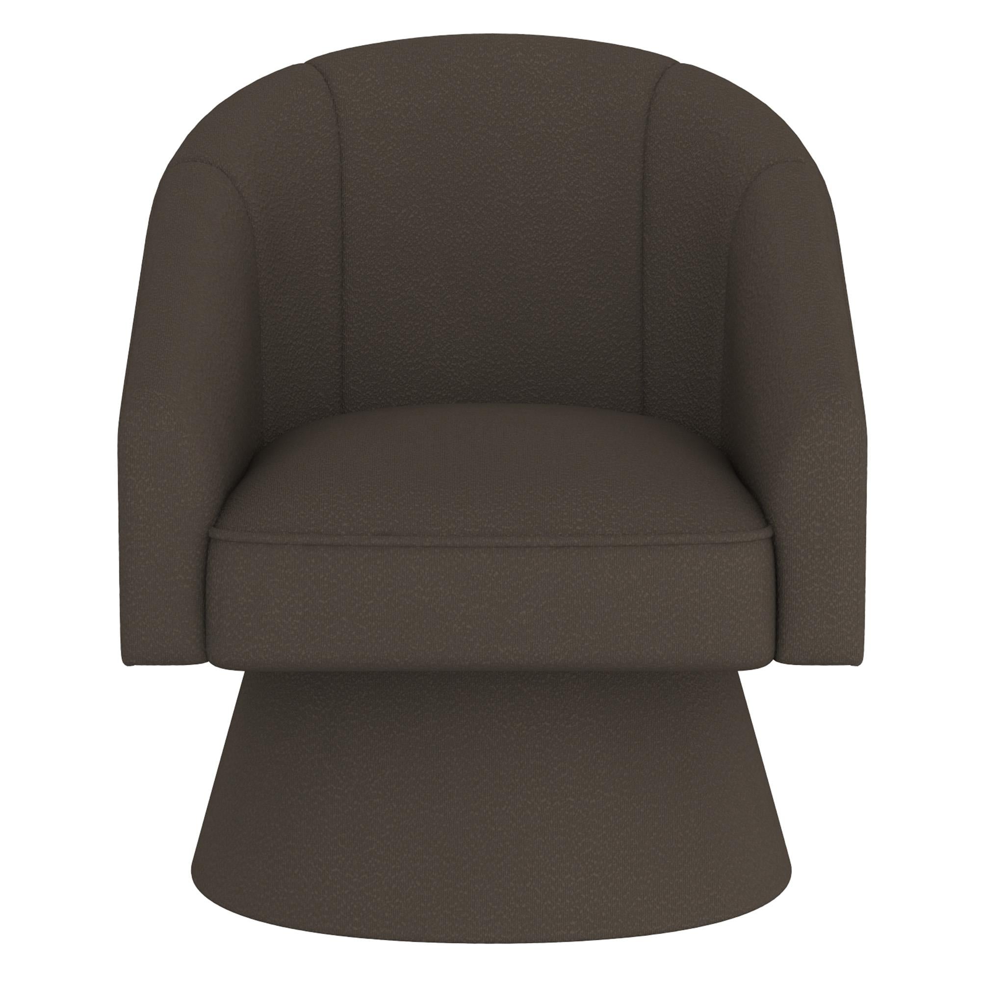 !nspire Tilsy 403-122CH Accent Chair - Charcoal Boucle IMAGE 5