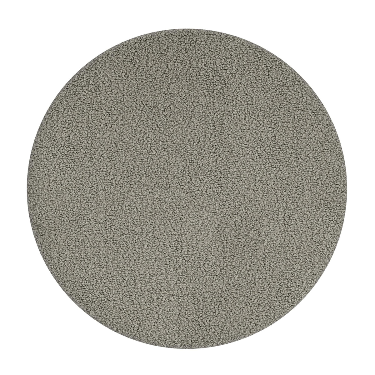 !nspire Novar 402-670WGY Round Swivel Ottoman - Warm Grey Boucle IMAGE 6
