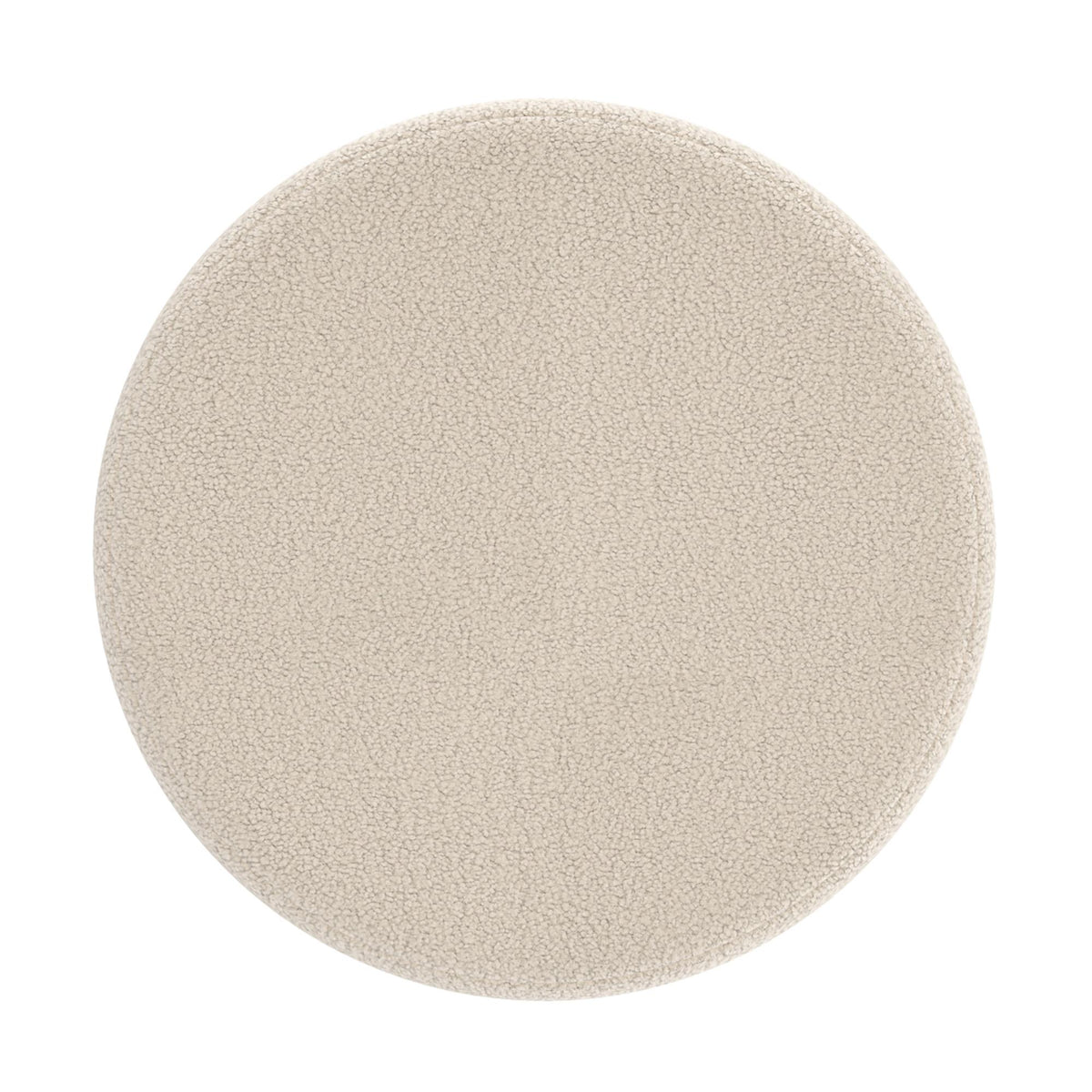 !nspire Novar 402-670CM Round Swivel Ottoman - Cream Boucle IMAGE 6
