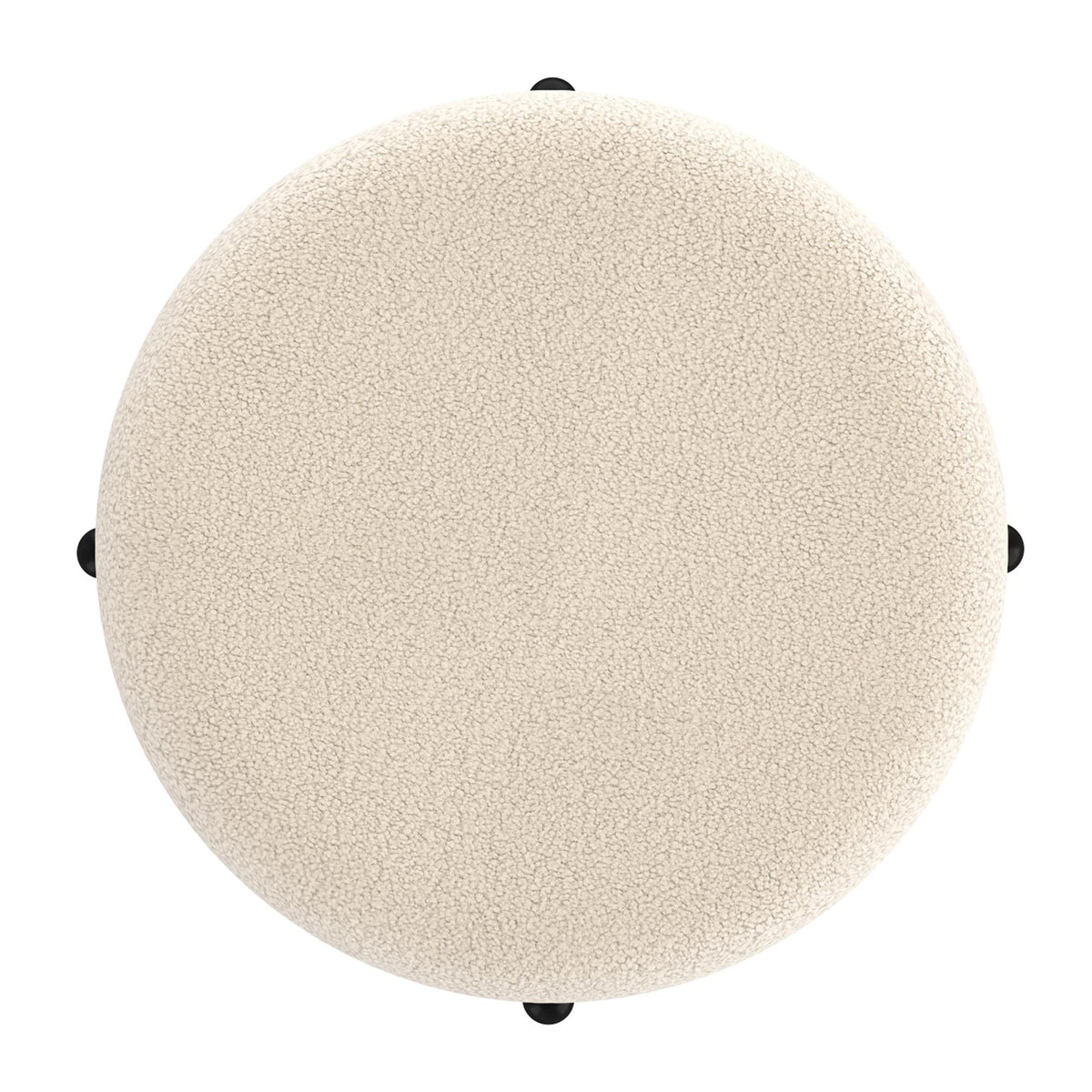!nspire Castor 402-883CM Storage Ottoman - Cream Boucle IMAGE 7