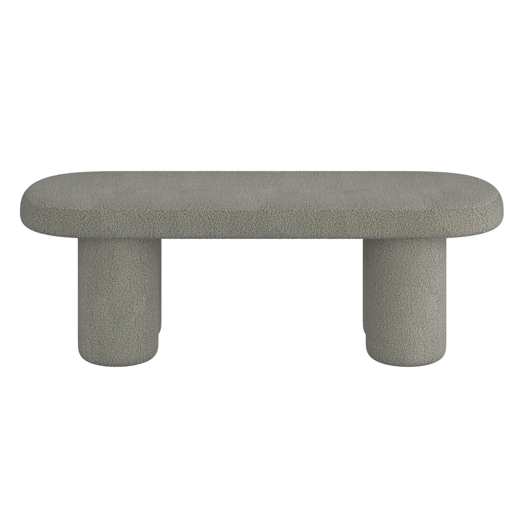 !nspire Azoro 401-163WGY Bench - Warm Grey Boucle IMAGE 5