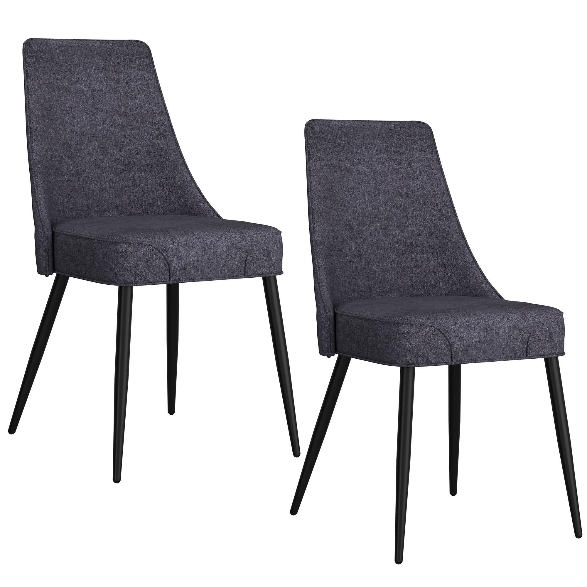 !nspire Koda 202-158CH Dining Chair, Fabric - Charcoal and Black IMAGE 7