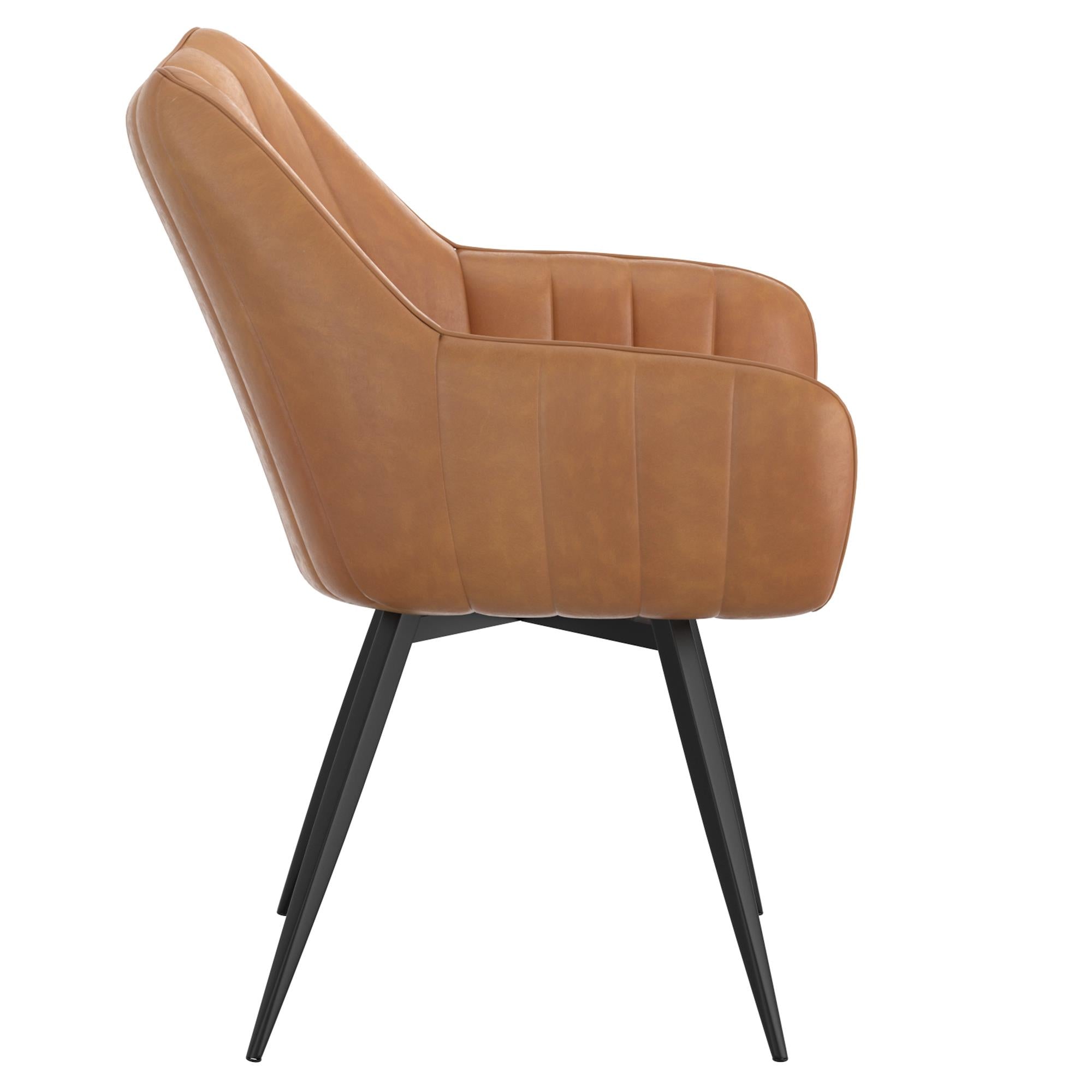!nspire Talon 202-139CAM Swivel Dining and Accent Chair - Camel and Black IMAGE 4