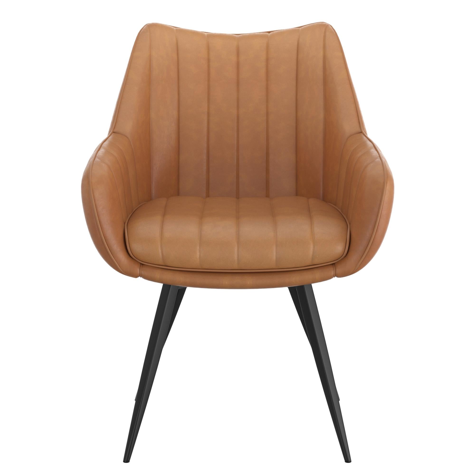 !nspire Talon 202-139CAM Swivel Dining and Accent Chair - Camel and Black IMAGE 5