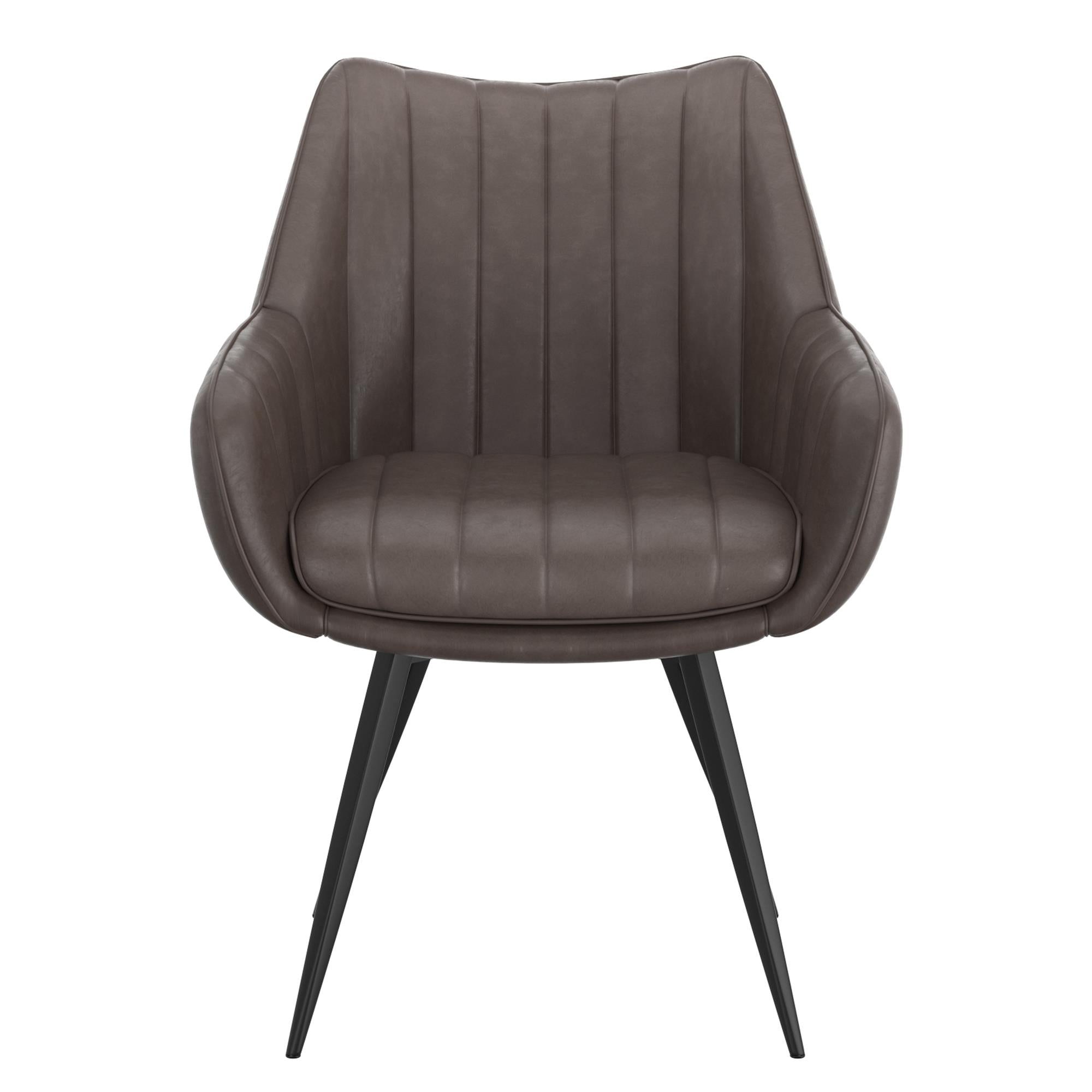 !nspire Talon 202-139CH Swivel Dining and Accent Chair - Charcoal and Black IMAGE 5