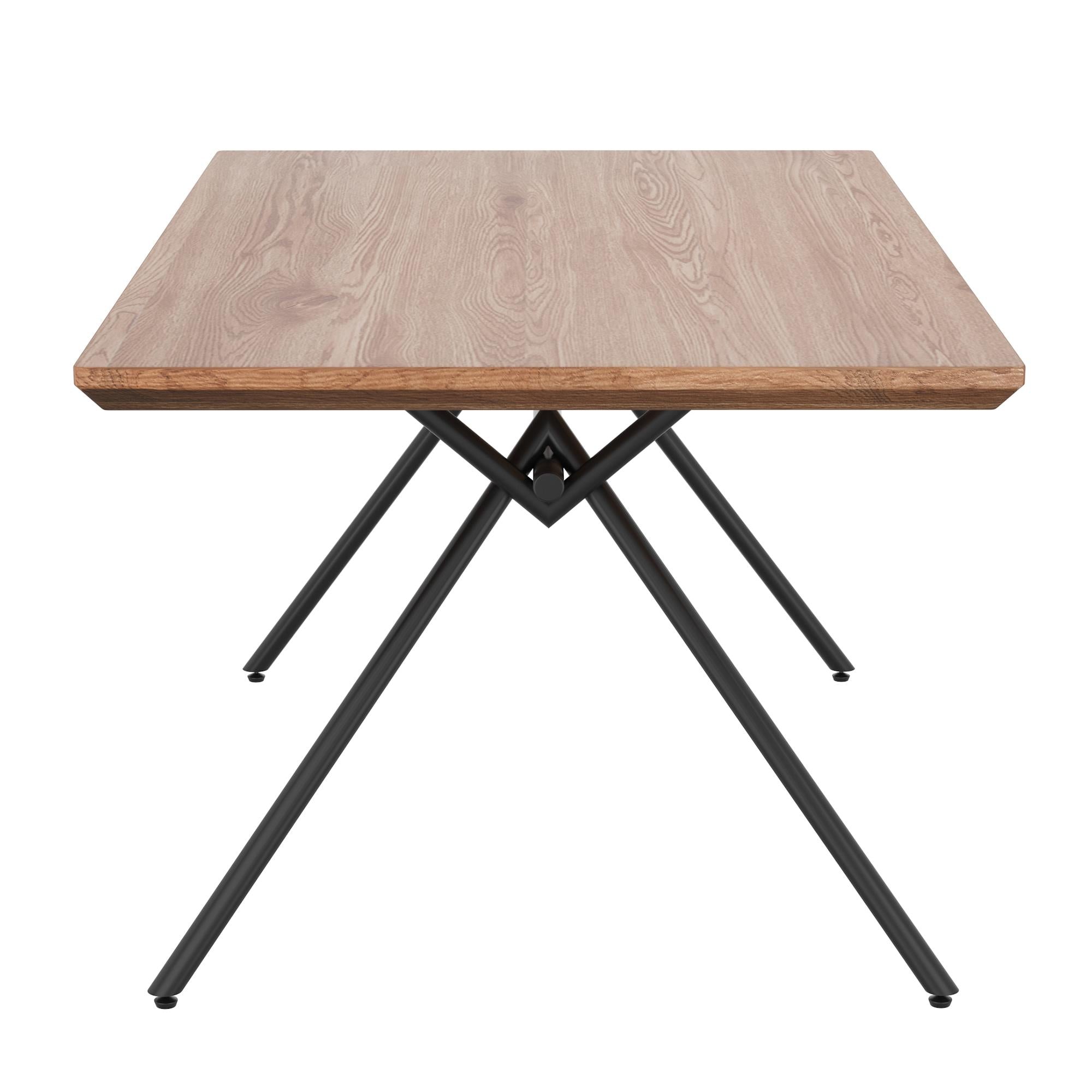 Worldwide Home Furnishings Bronx 201-267NAT Rectangular Dining Table - Natural IMAGE 4