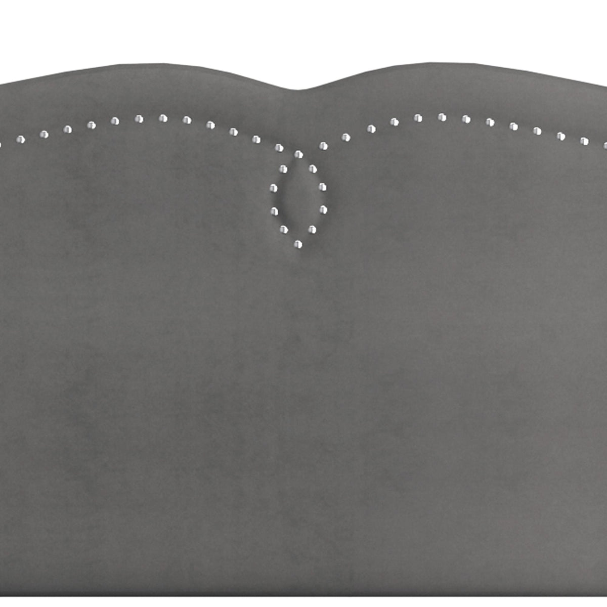 Worldwide Home Furnishings Aurora 151-585D_Q-GY 54"/60" Adj. Headboard with Bench - Grey and Black IMAGE 5