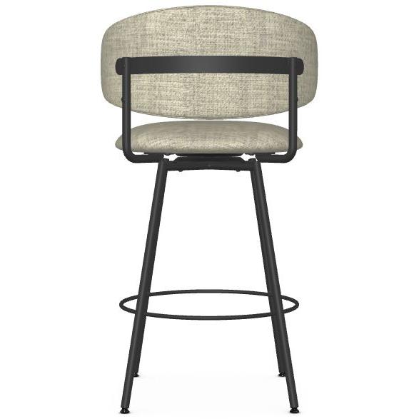 Amisco Wyatt 41564-26 Counter Height Swivel Stool - Black Coral/Coastline IMAGE 5