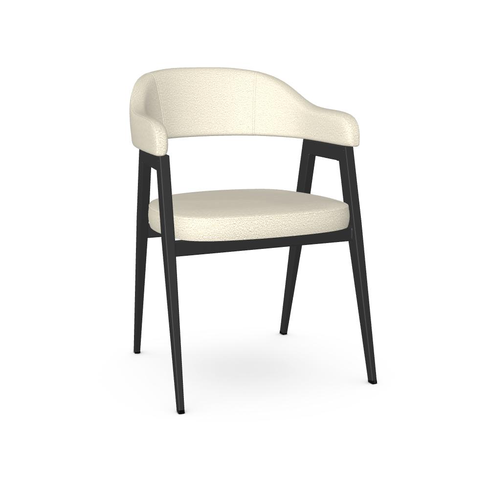 Amisco Carmen 30362 Chair - Black Coral/Sheep IMAGE 1