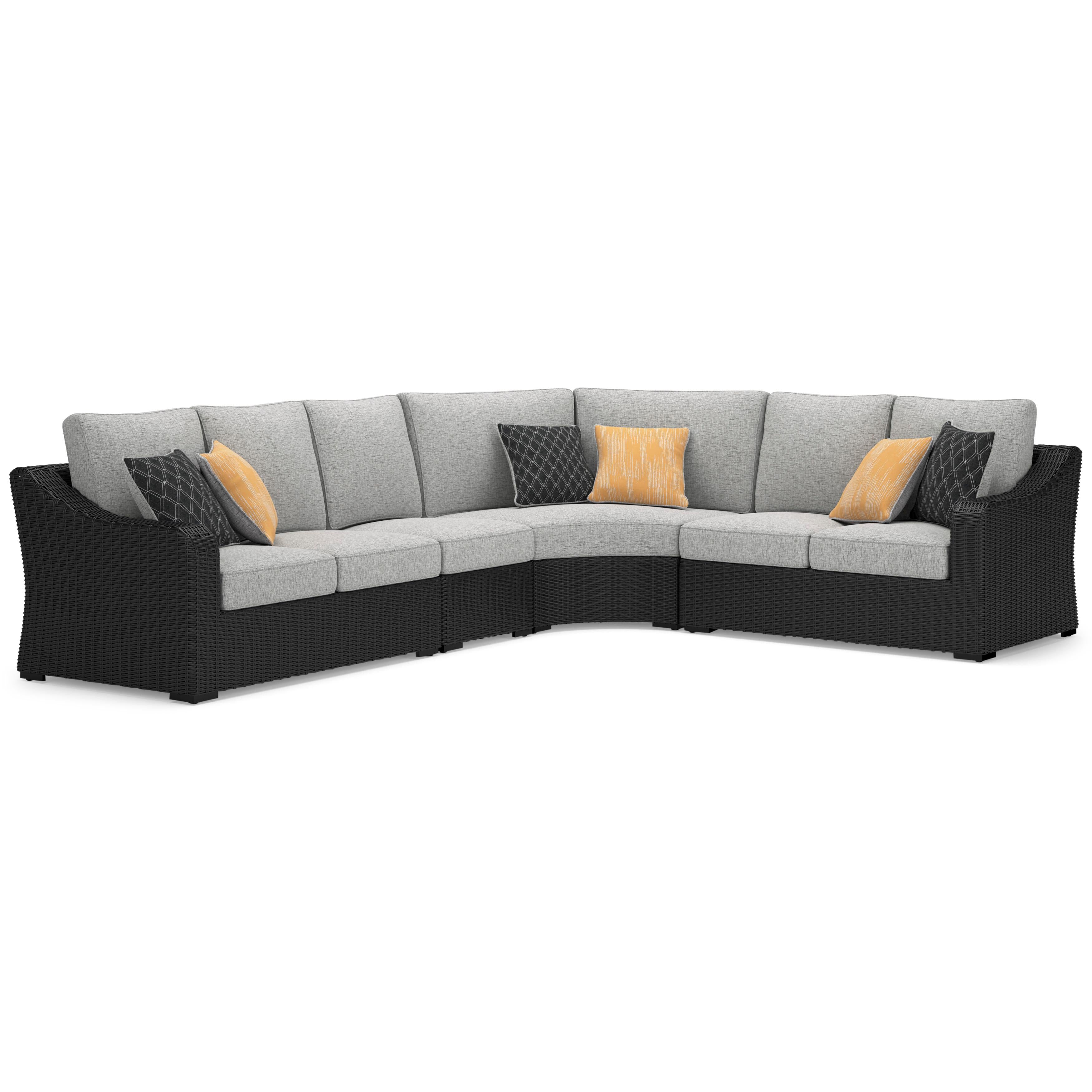 Signature Design by Ashley Beachcroft P792P6 5 pc Outdoor Sectional IMAGE 1