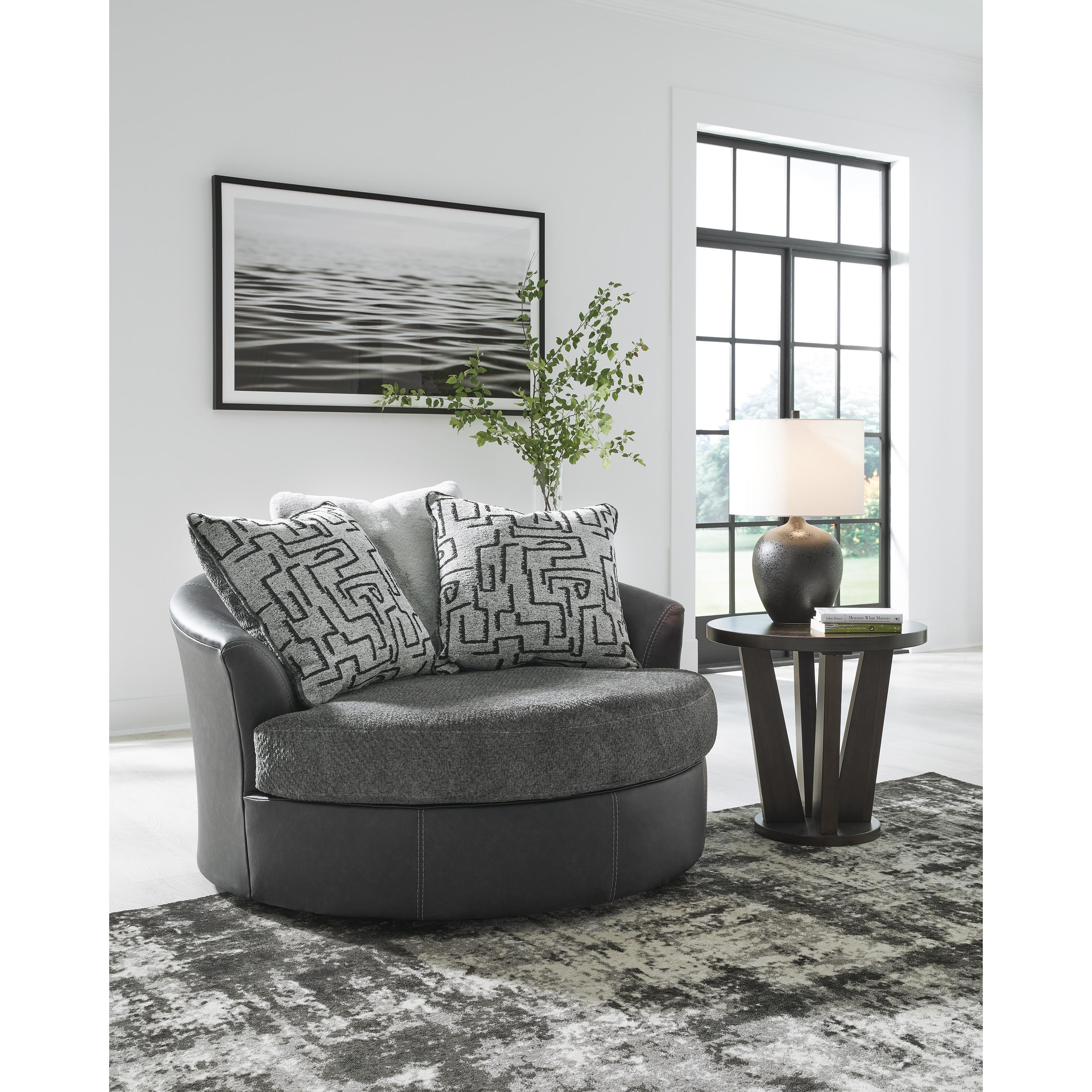 Benchcraft Brixley Pier 2990621C Oversized Swivel Accent Chair IMAGE 5