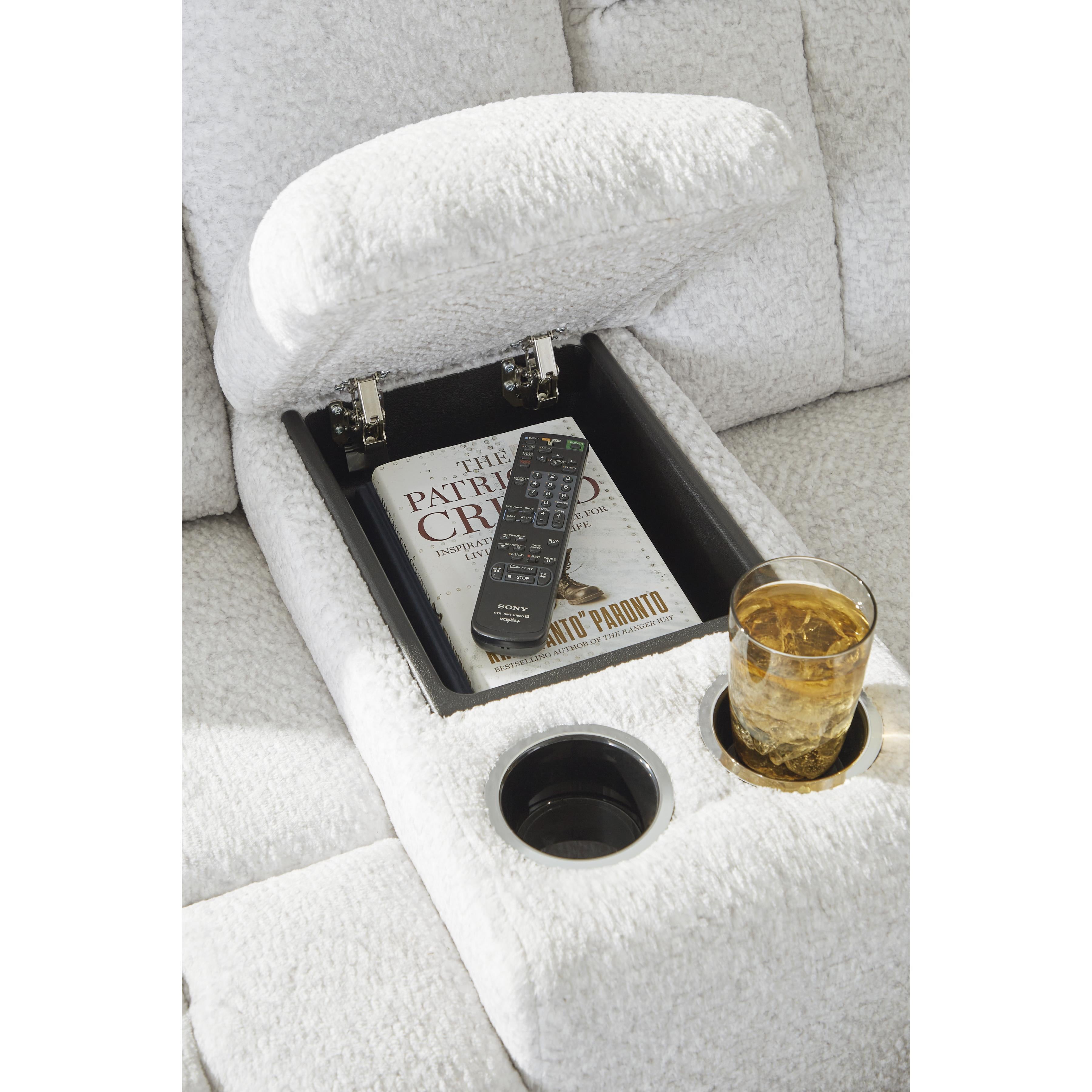 Signature Design by Ashley Frohn 3740594C Double Reclining Loveseat with Console IMAGE 8