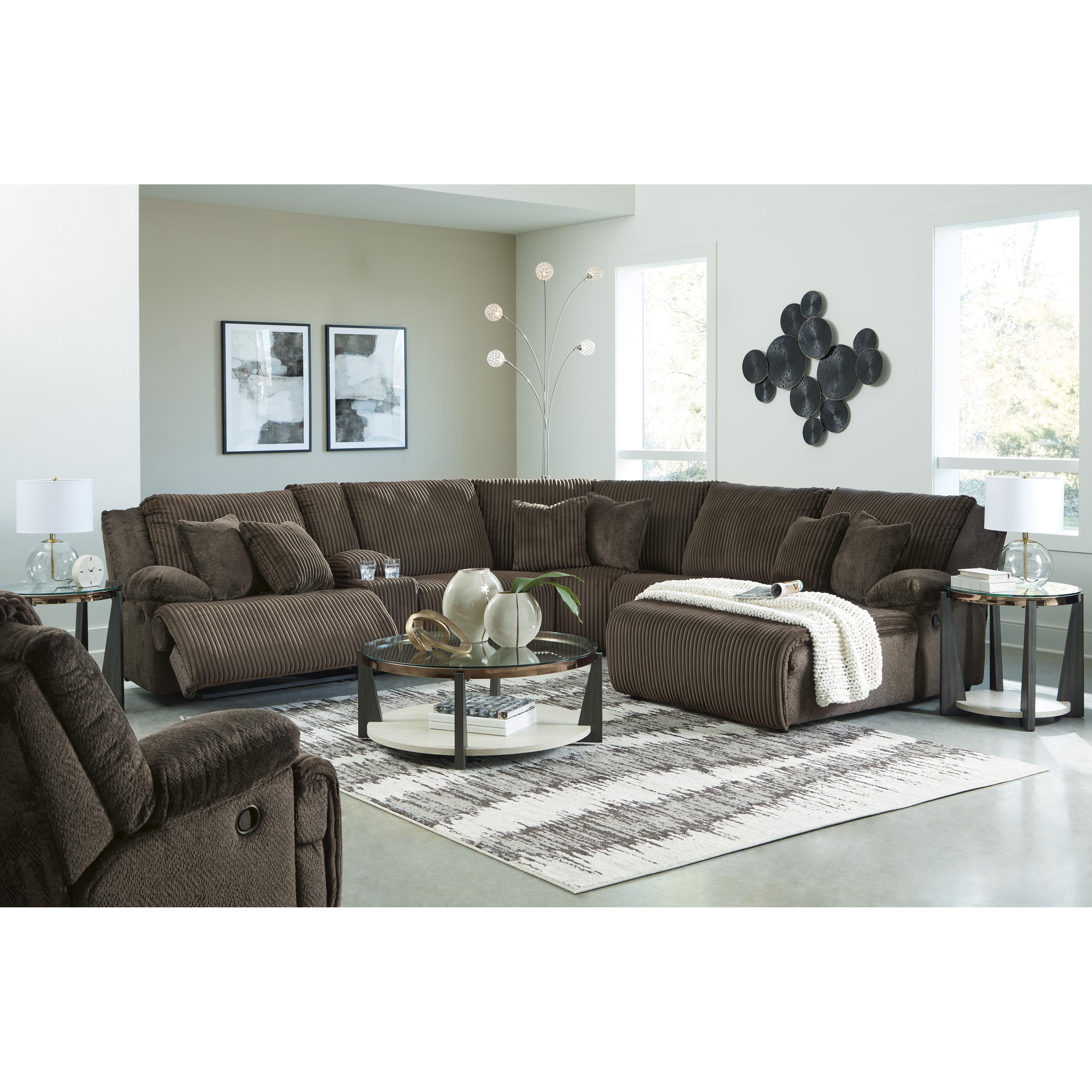 Signature Design by Ashley Top Tier 92705S1C 6 pc Reclining Sectional with Chaise IMAGE 6