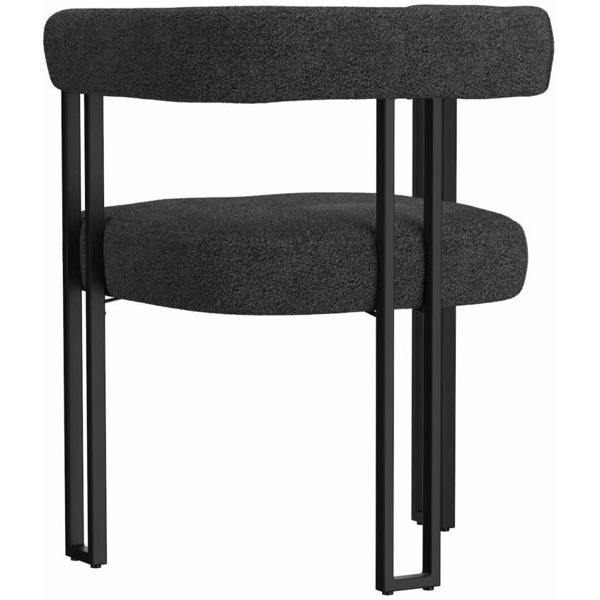 Worldwide Home Furnishings Calisto/Scarlet 207-110WT_108CH 7 pc Dining Set - White Table with Charcoal Chair IMAGE 8
