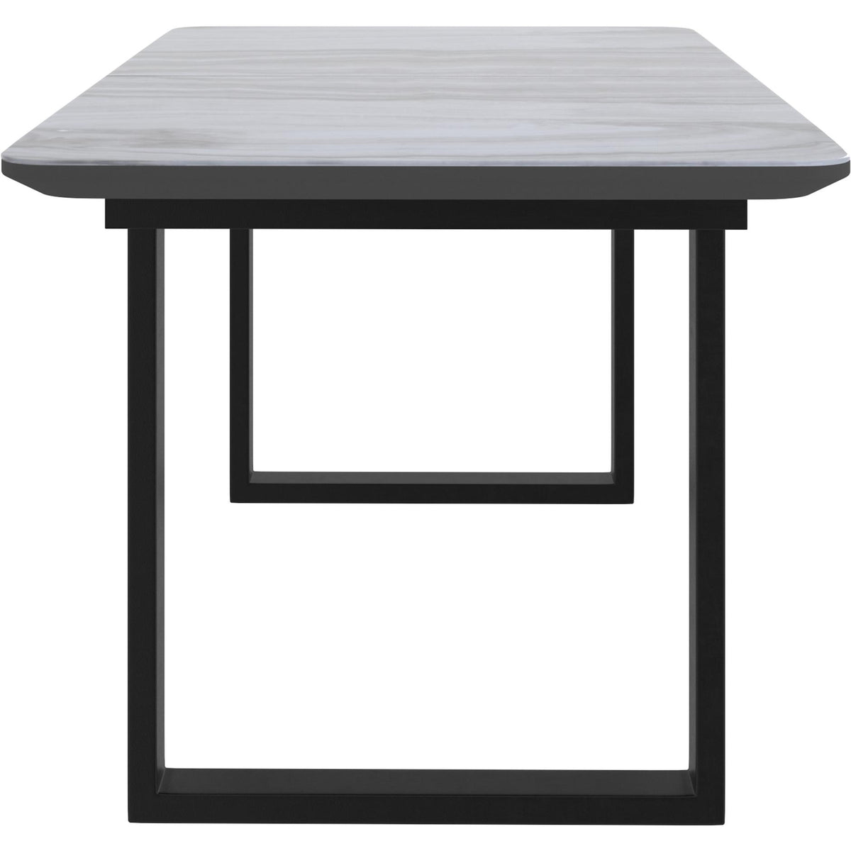Worldwide Home Furnishings Gavin/Brodi 207-360BK_138BEG 7 pc Dining Set - Black Table with Beige Chair IMAGE 6