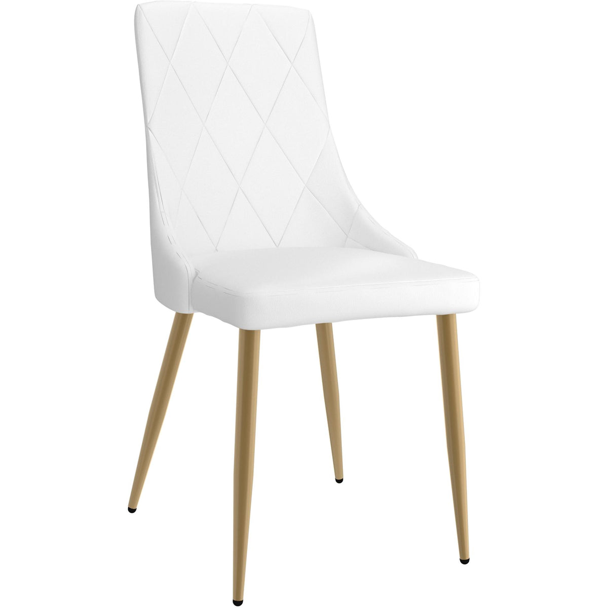 Worldwide Home Furnishings Godiva/Antoine 207-142IV_573WT 7 pc Dining Set - Ivory with White Chair IMAGE 6