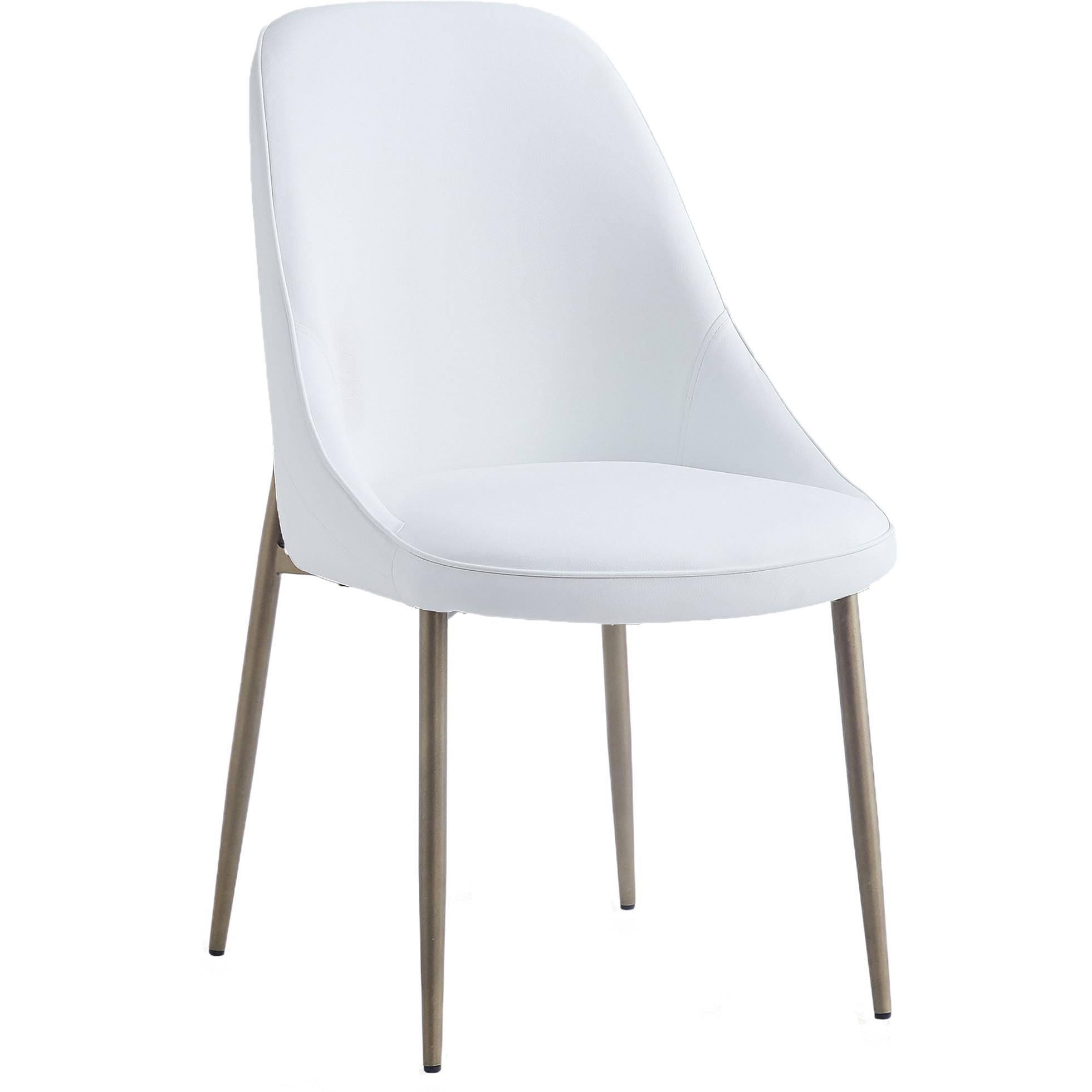 Worldwide Home Furnishings Godiva/Cleo 207-142GY_636WT 5 pc Dining Set - Grey with White Chair IMAGE 6