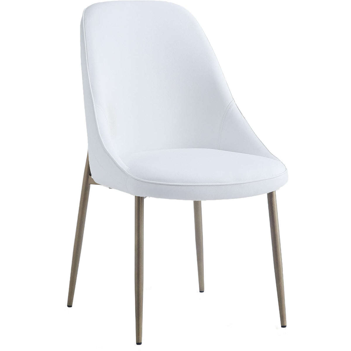 Worldwide Home Furnishings Godiva/Cleo 207-142GY_636WT 5 pc Dining Set - Grey with White Chair IMAGE 6