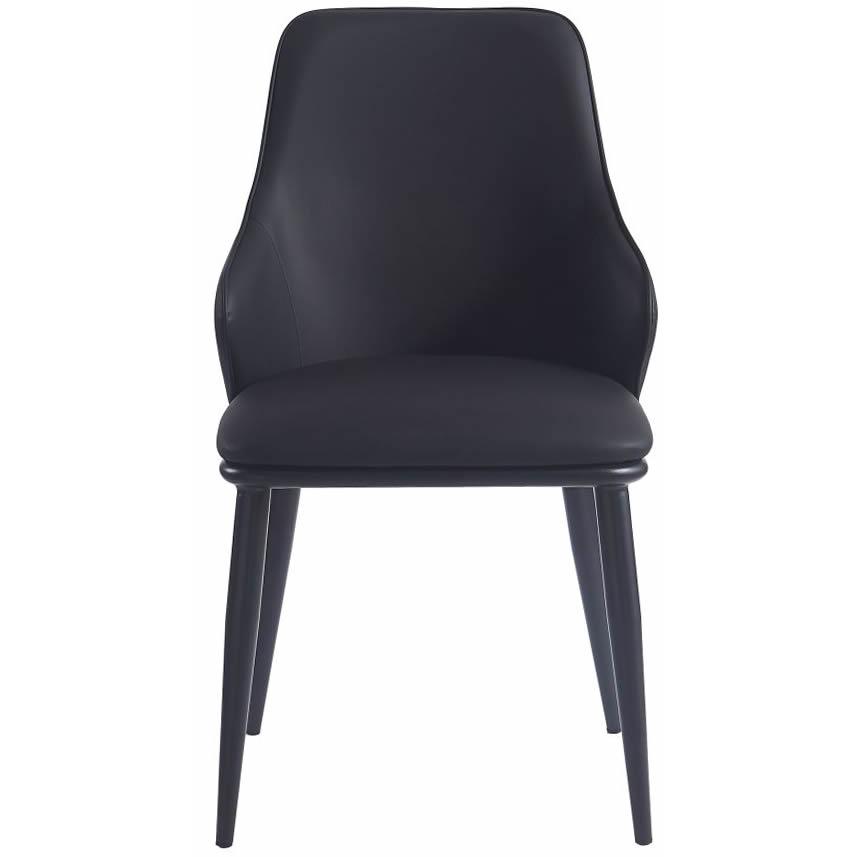 Worldwide Home Furnishings Godiva/Kash 207-142GY_084BLK 5 pc Dining Set - Grey with Black Chair IMAGE 9