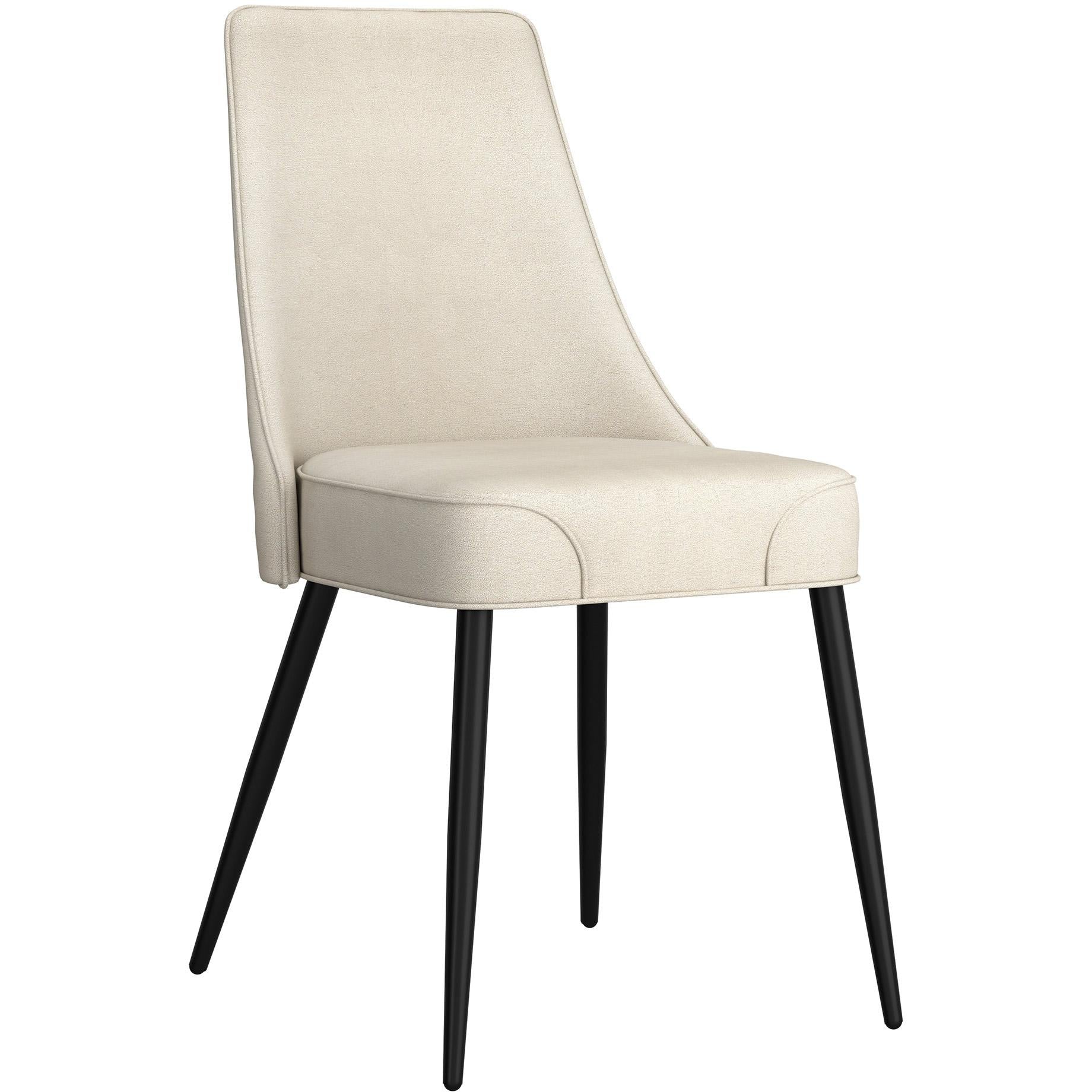 Worldwide Home Furnishings Godiva/Koda 207-142IV_158BEG 5 pc Dining Set - Ivory with Beige Chair IMAGE 6