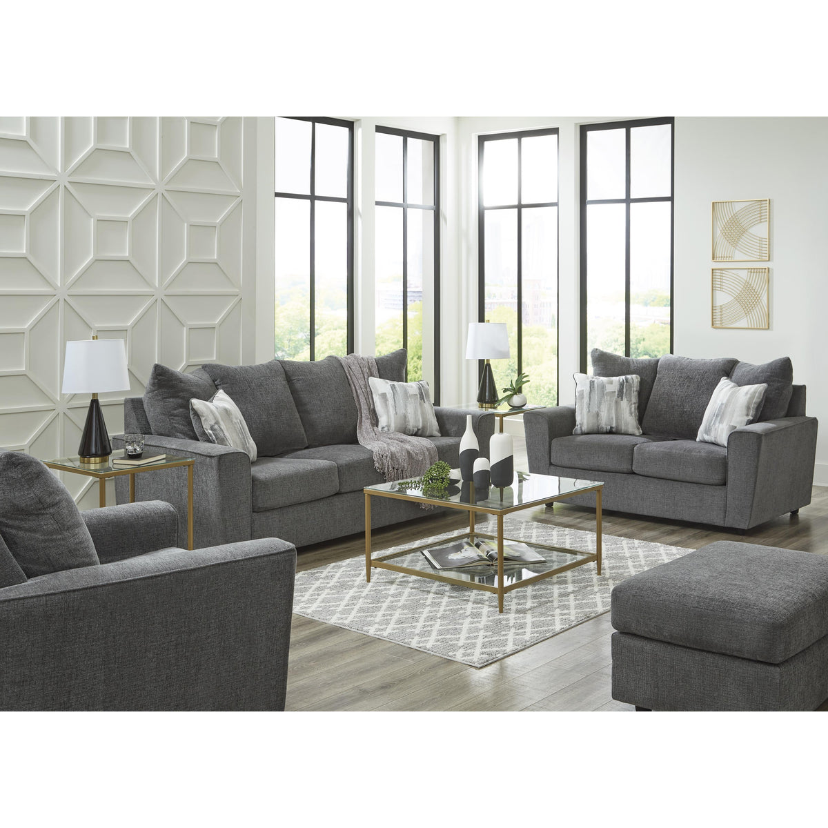 Signature Design by Ashley Stairatt 28502U2 Chair and Ottoman IMAGE 4
