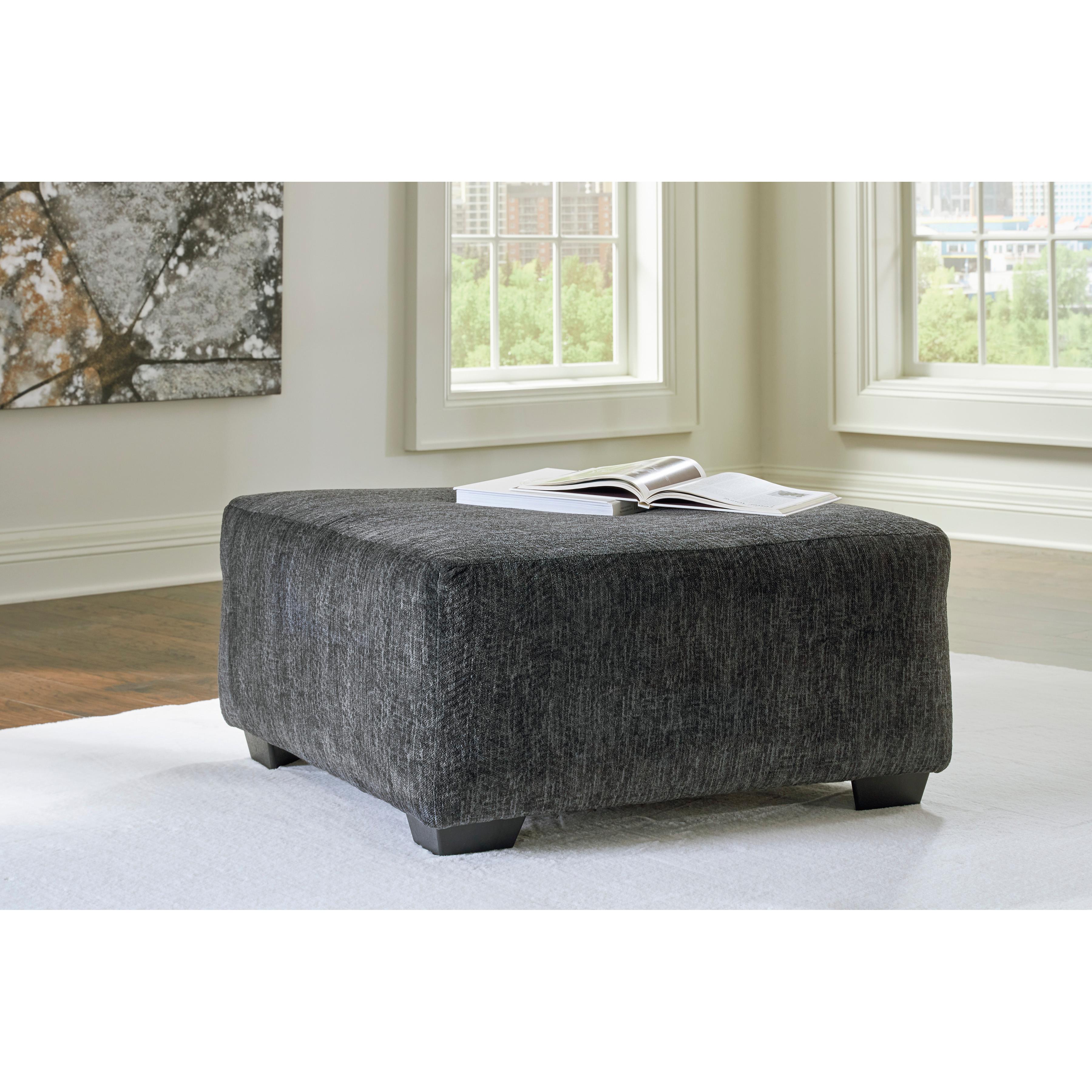 Signature Design by Ashley Biddeford 35504U1 Oversized Swivel Chair and Ottoman IMAGE 3