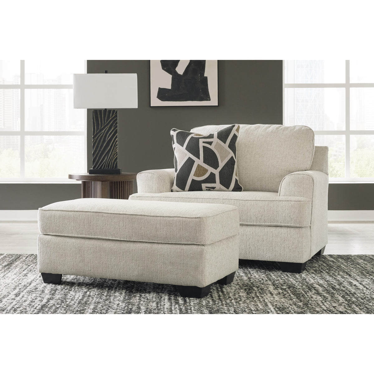 Benchcraft Heartcort 44604U1 Oversized Chair and Ottoman IMAGE 2