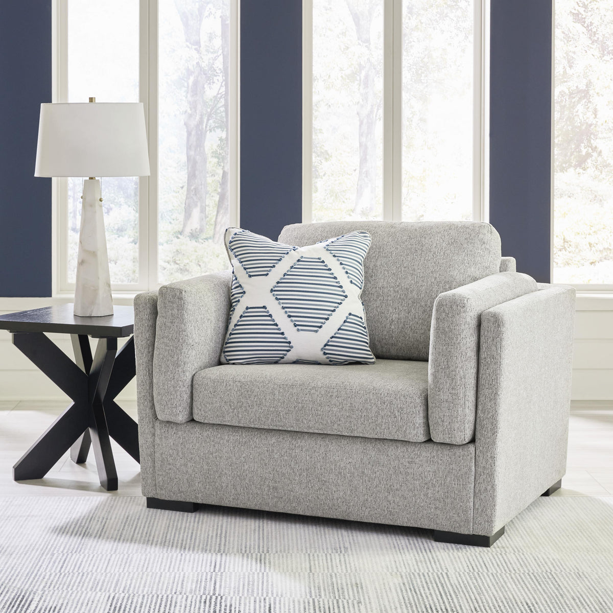 Benchcraft Evansley 54503U1 Oversized Chair and Ottoman IMAGE 3