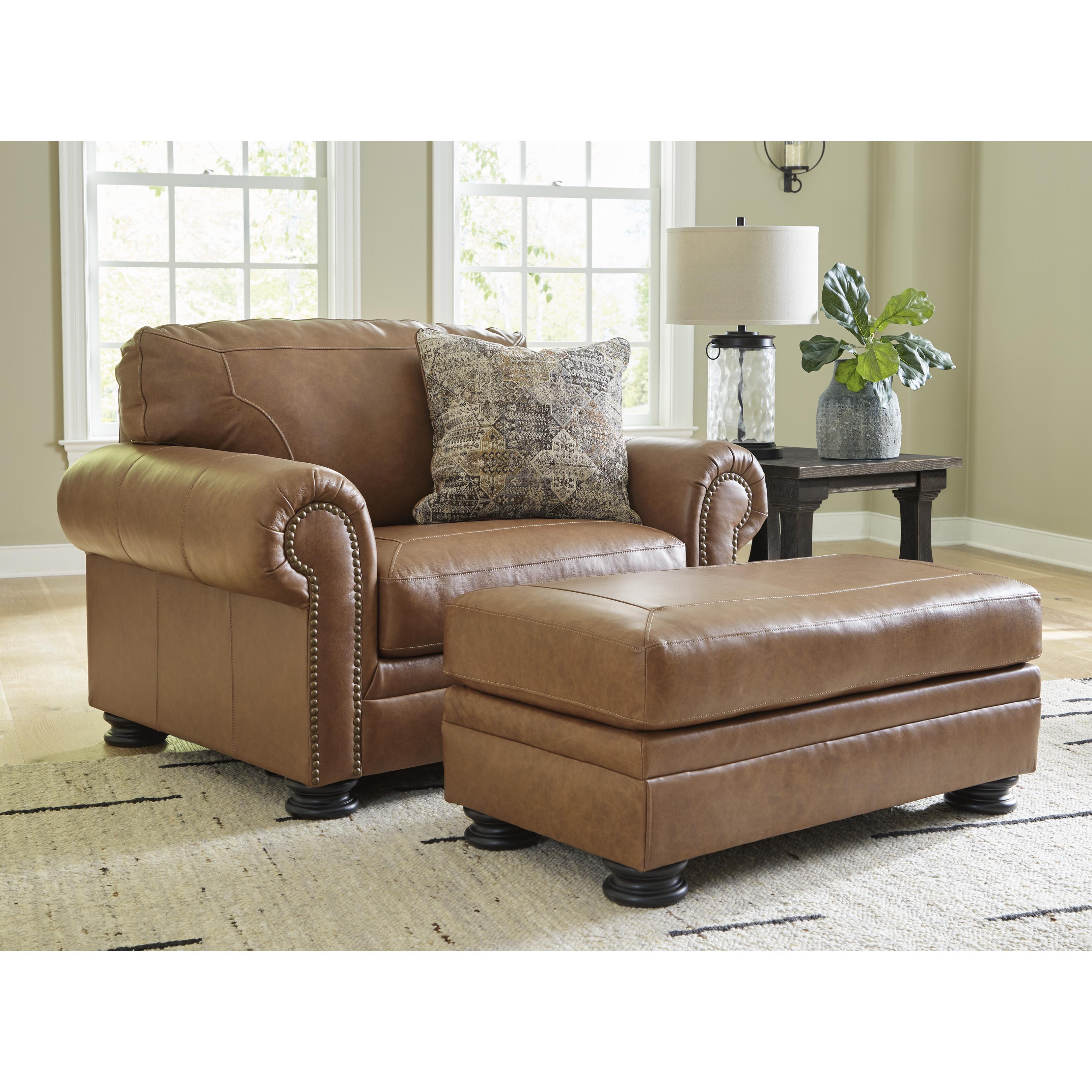 Signature Design by Ashley Carianna 57604U2 Oversized Chair and Ottoman IMAGE 1