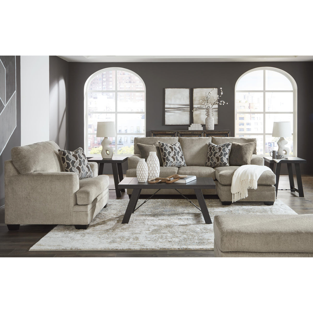 Signature Design by Ashley Stonemeade 59504U2 Oversized Chair and Ottoman IMAGE 5