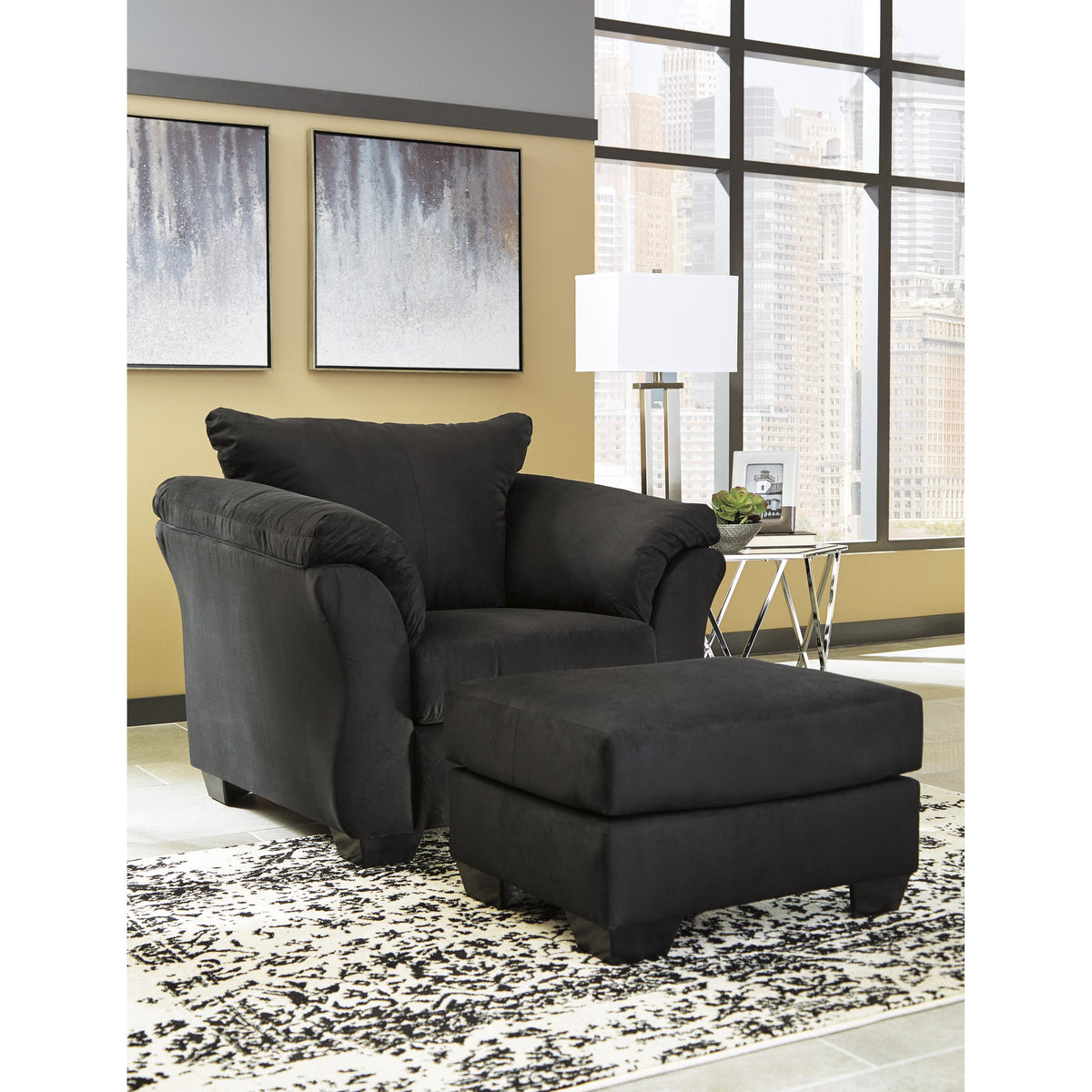 Signature Design by Ashley Darcy 75008U3 Chair and Ottoman IMAGE 1