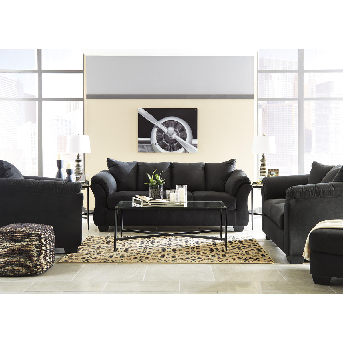 Signature Design by Ashley Darcy 75008U3 Chair and Ottoman IMAGE 4