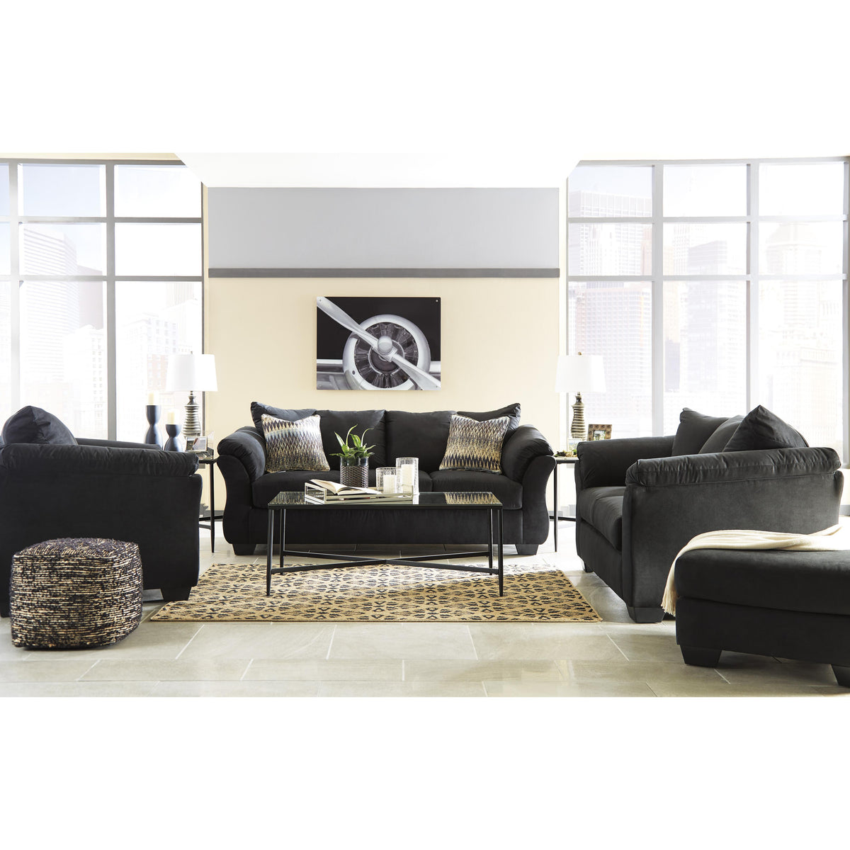 Signature Design by Ashley Darcy 75008U3 Chair and Ottoman IMAGE 5
