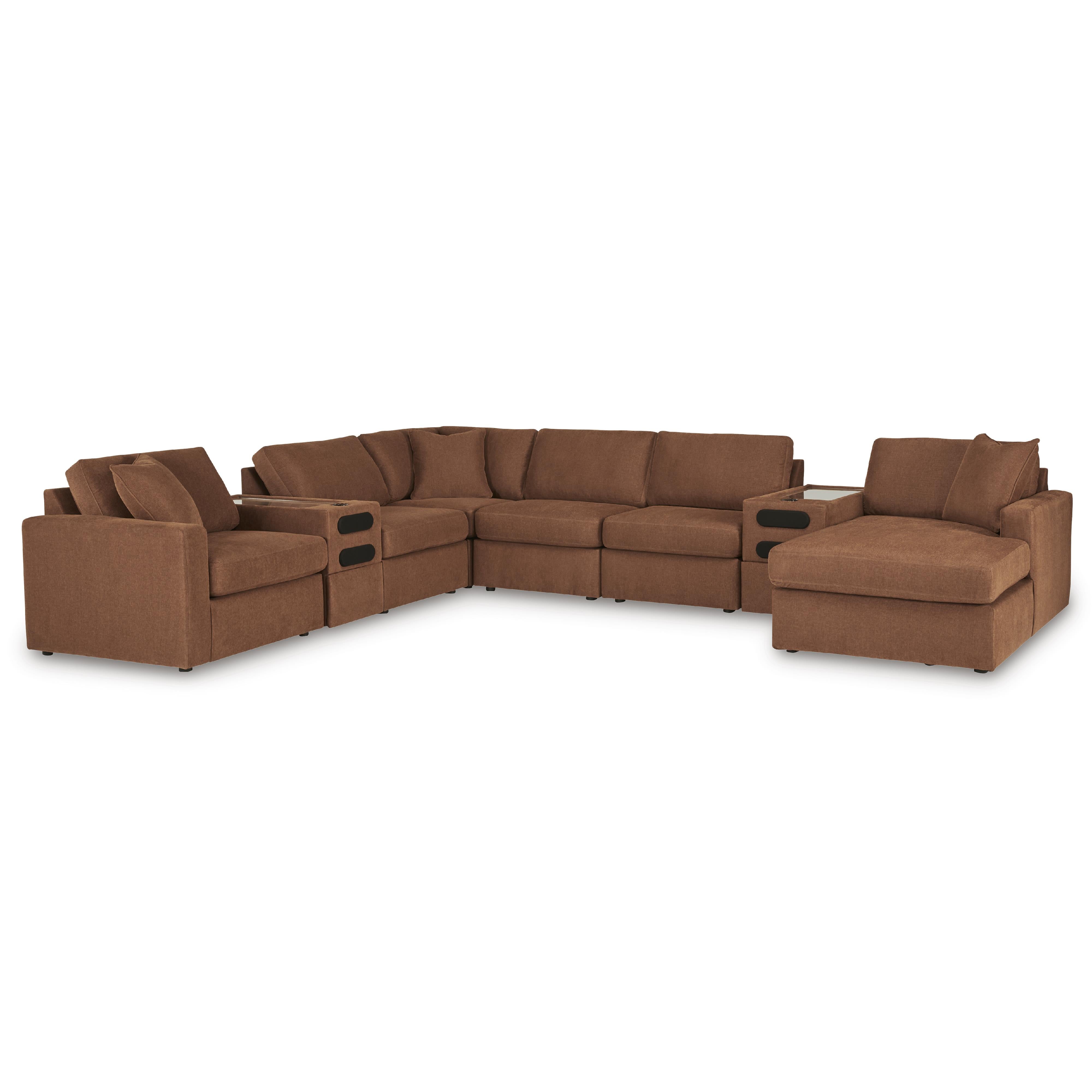 Signature Design by Ashley Modmax 92102S48 8 pc Sectional with Chaise and Audio Consoles IMAGE 1