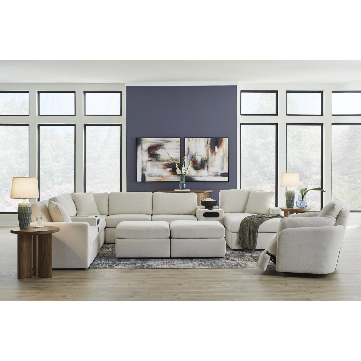 Signature Design by Ashley Modmax 92103S48 8 pc Sectional with Chaise and Audio Consoles IMAGE 6