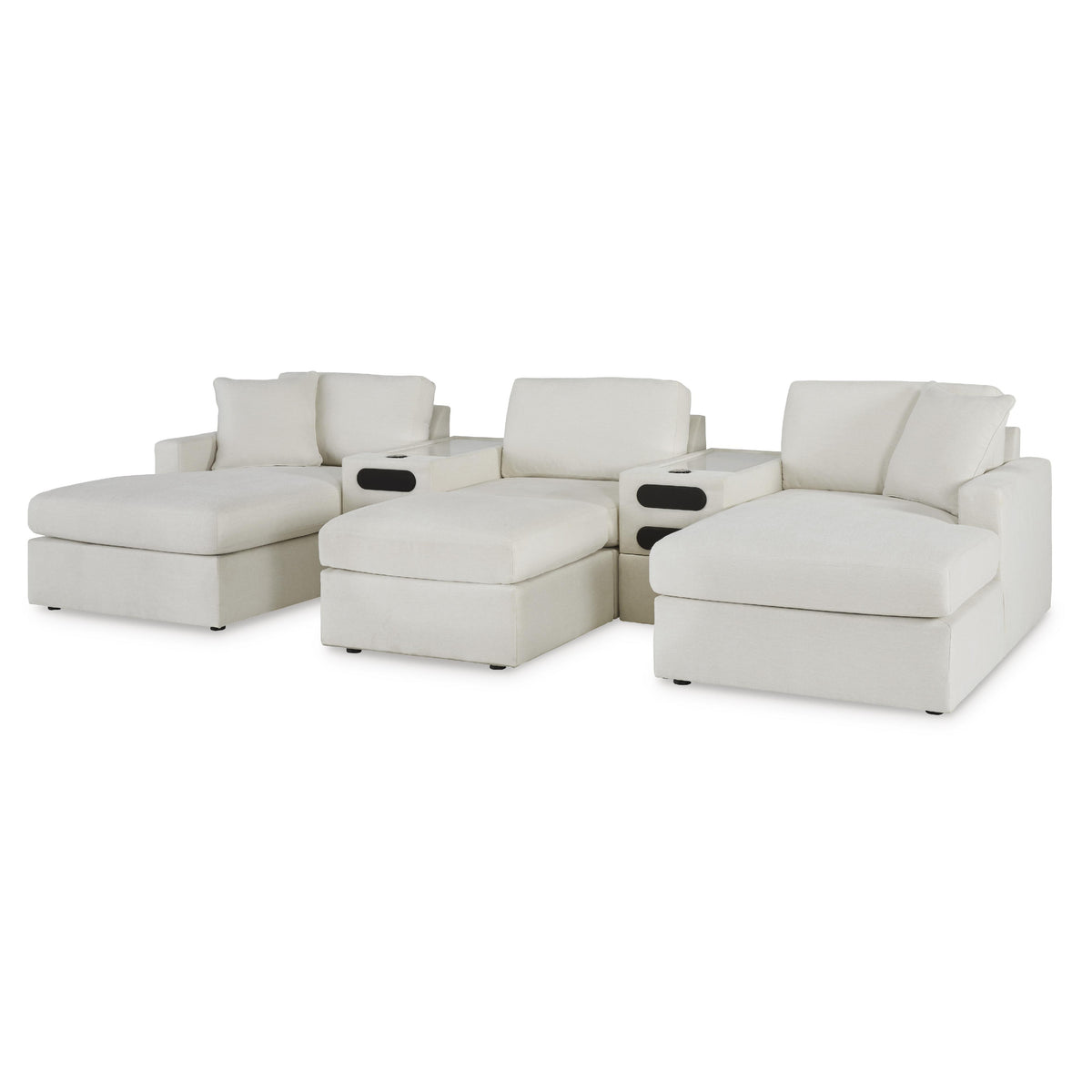 Signature Design by Ashley Modmax 92103S49 5 pc Double Chaise with Audio Consoles IMAGE 1