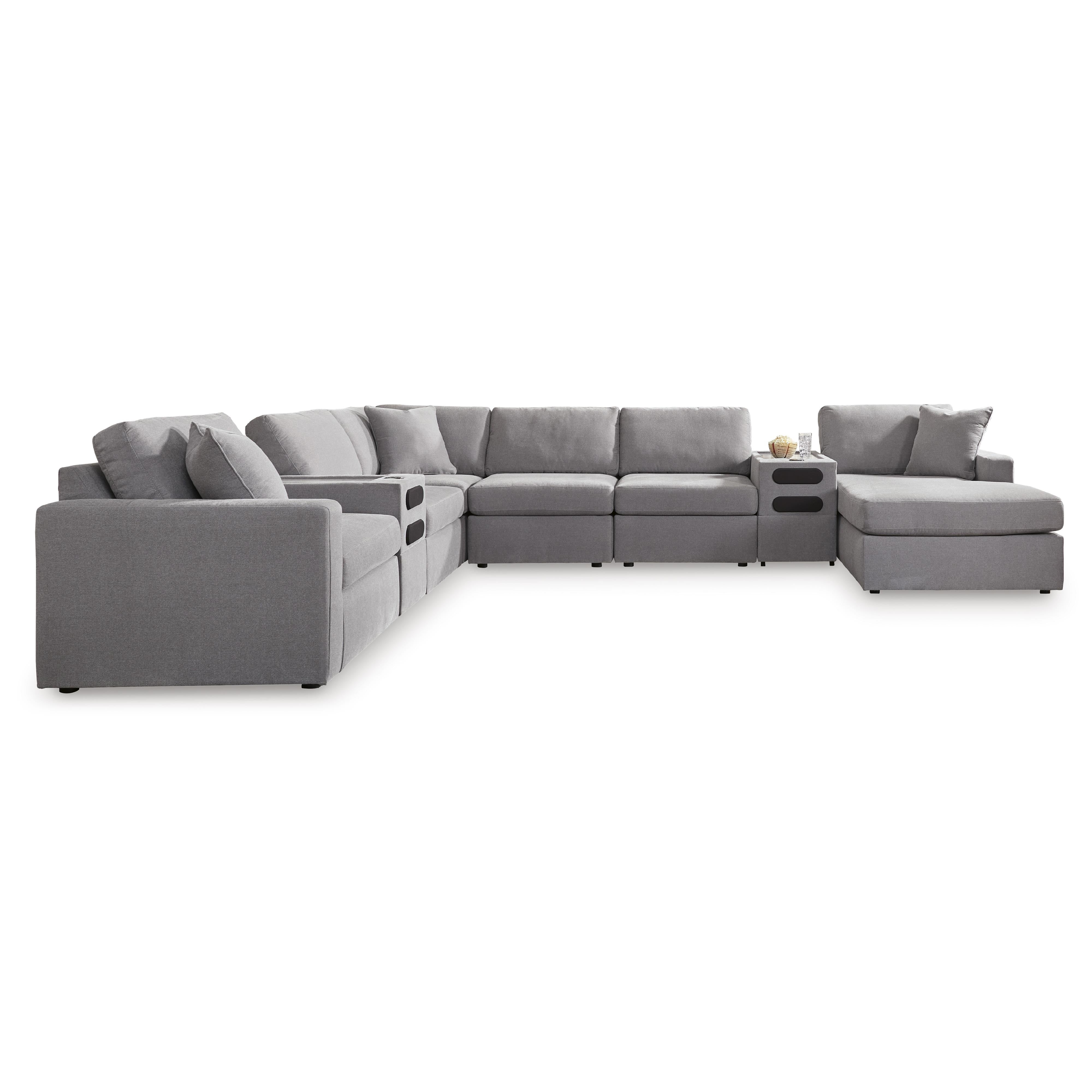 Signature Design by Ashley Modmax 92104S48 8 pc Sectional with Audio System and Chaise IMAGE 1
