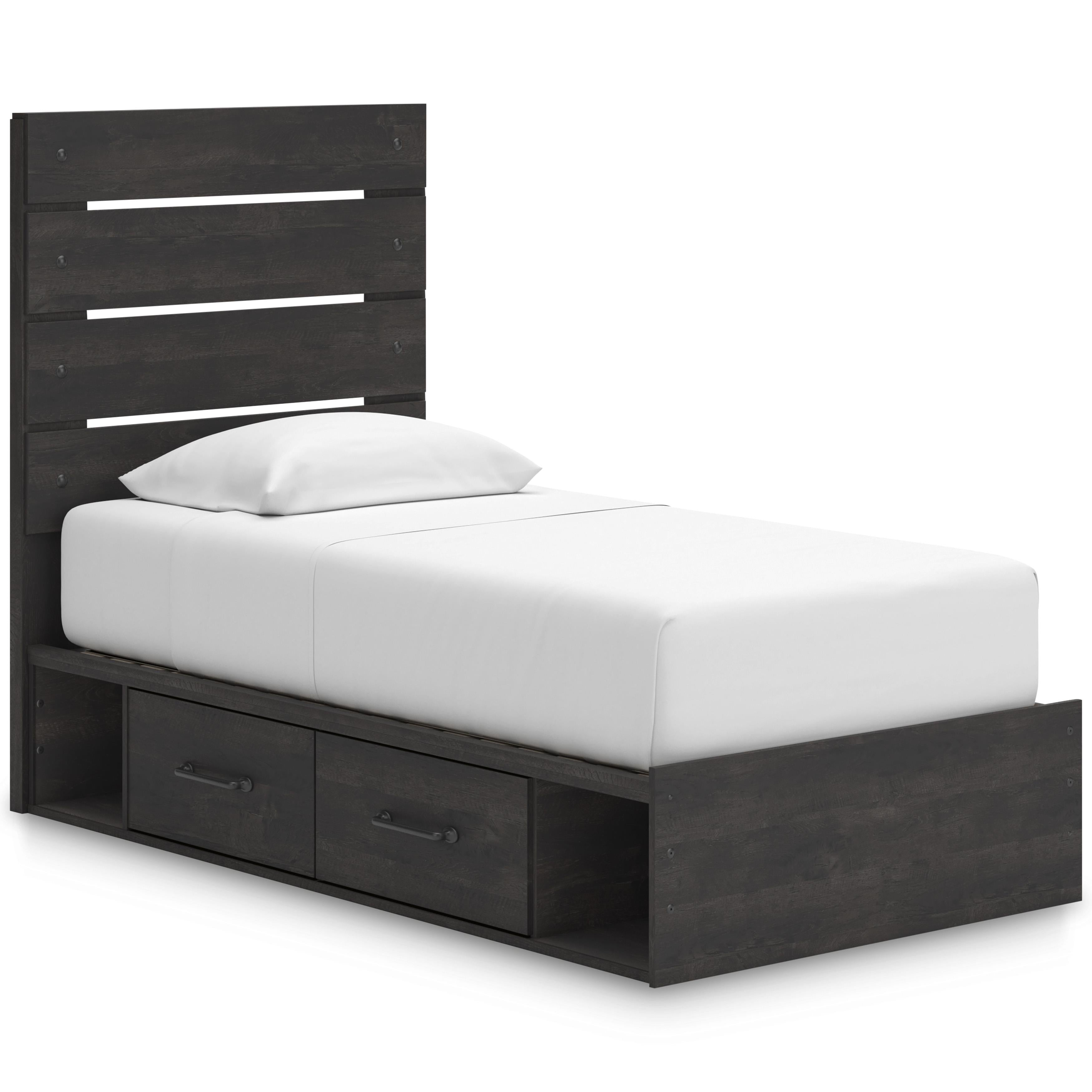 Signature Design by Ashley Hollivern PCB2108B18 Twin Panel Bed with Storage IMAGE 1