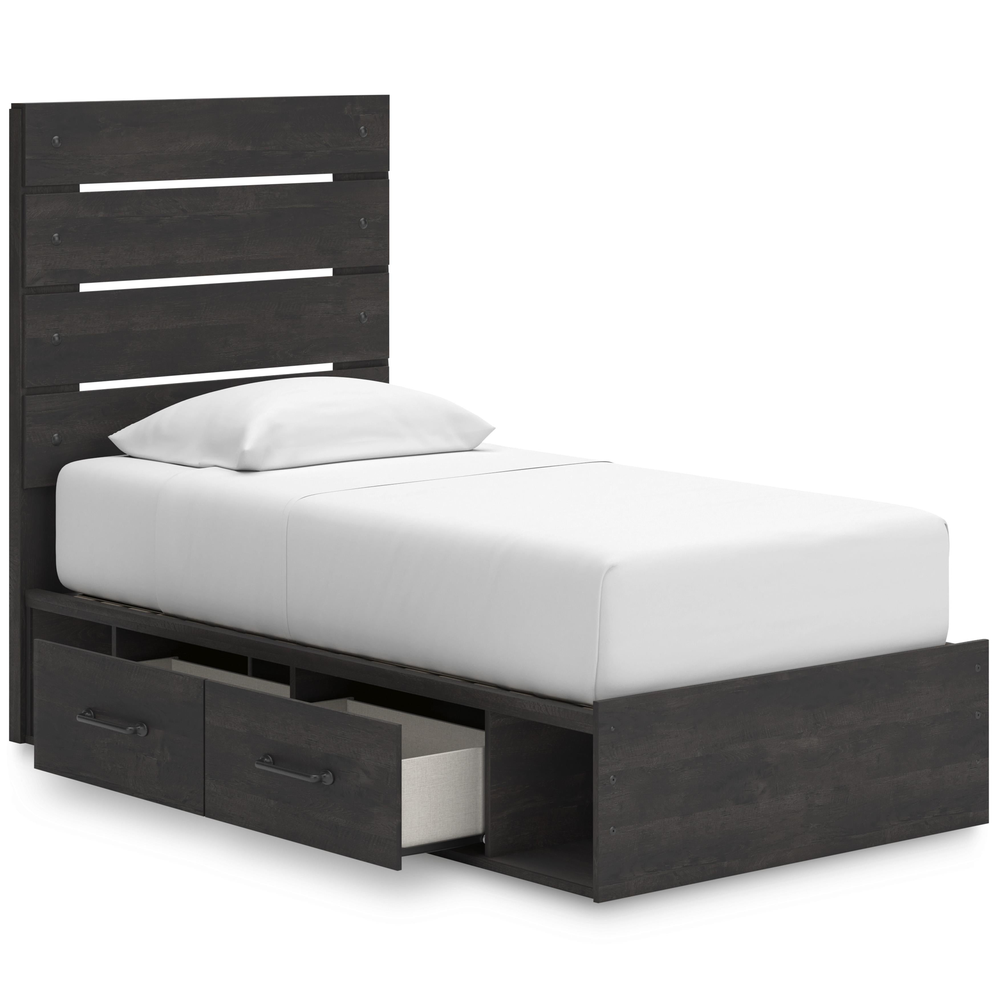 Signature Design by Ashley Hollivern PCB2108B18 Twin Panel Bed with Storage IMAGE 2