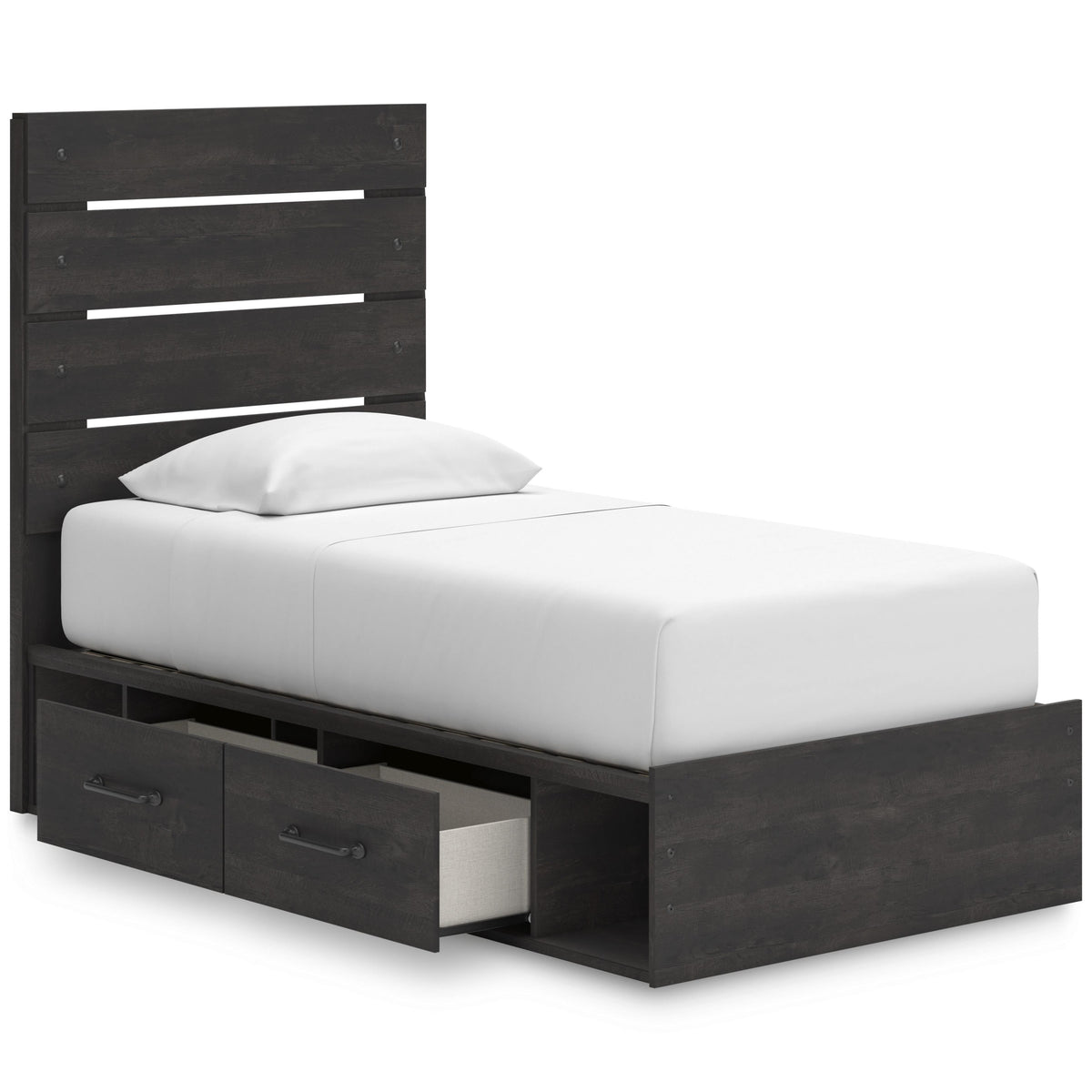 Signature Design by Ashley Hollivern PCB2108B18 Twin Panel Bed with Storage IMAGE 2