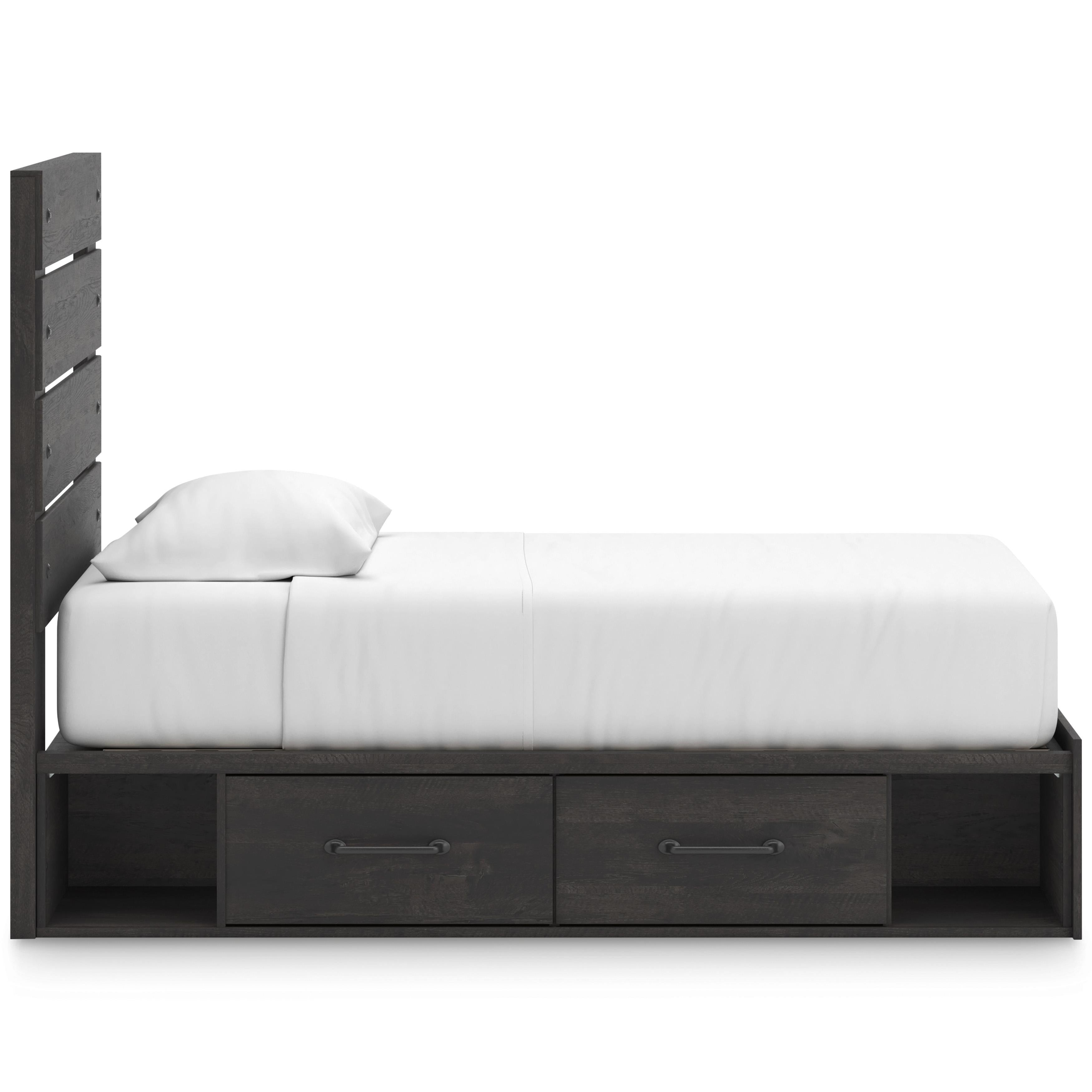 Signature Design by Ashley Hollivern PCB2108B18 Twin Panel Bed with Storage IMAGE 4