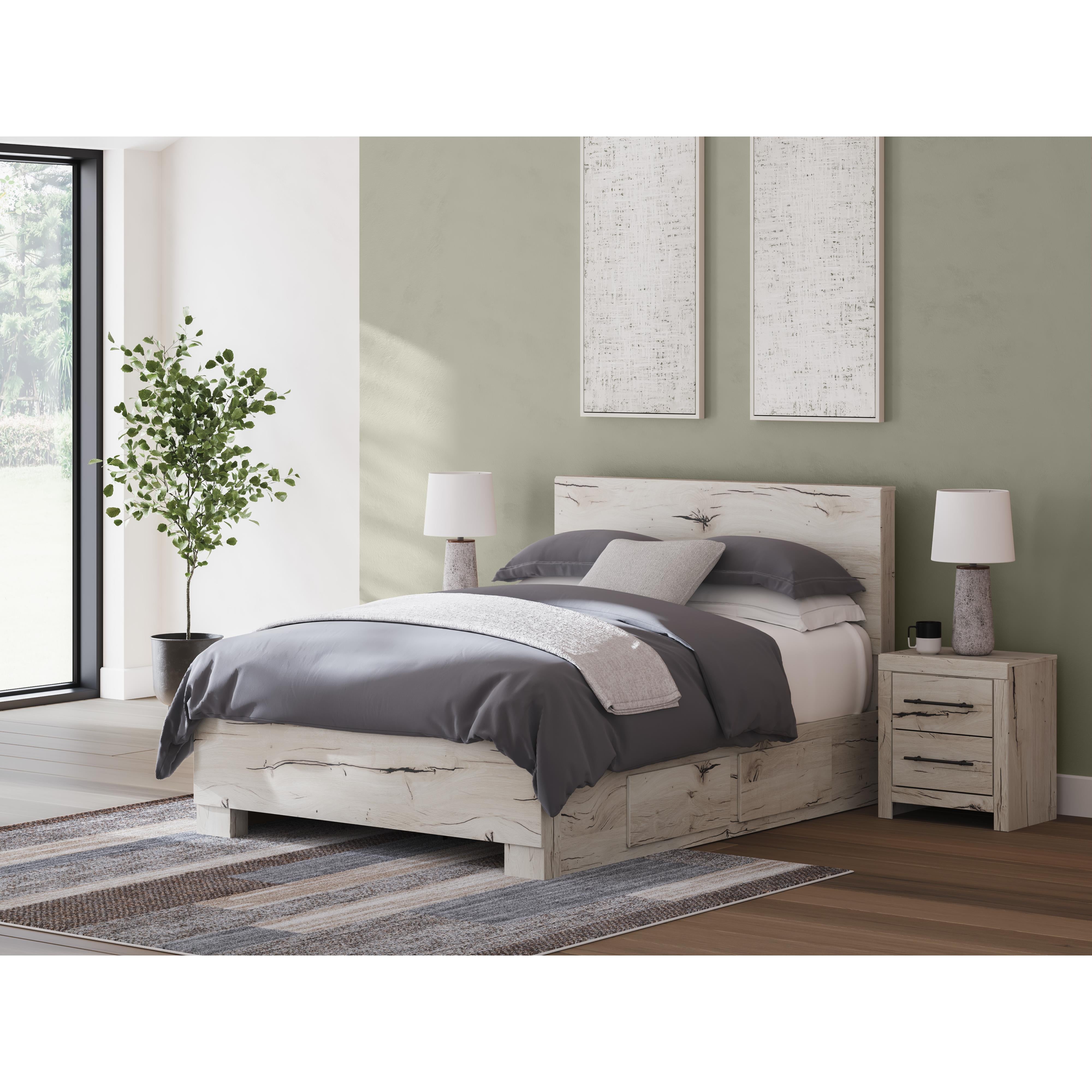 Signature Design by Ashley Lawroy B2310B42 Full Panel Bed with Storage IMAGE 2