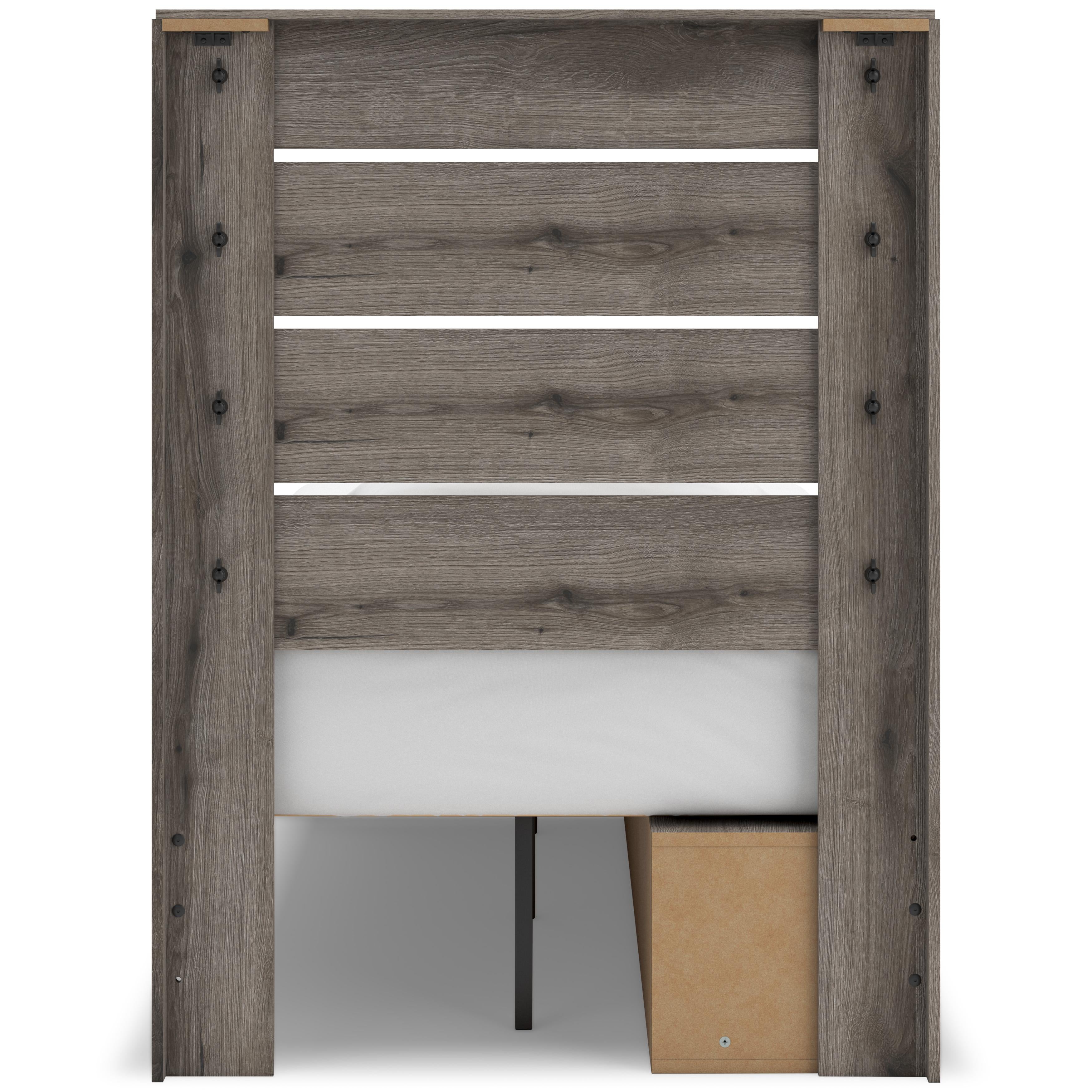 Signature Design by Ashley Graystorm PCB2405B18 Twin Panel Storage Bed IMAGE 6