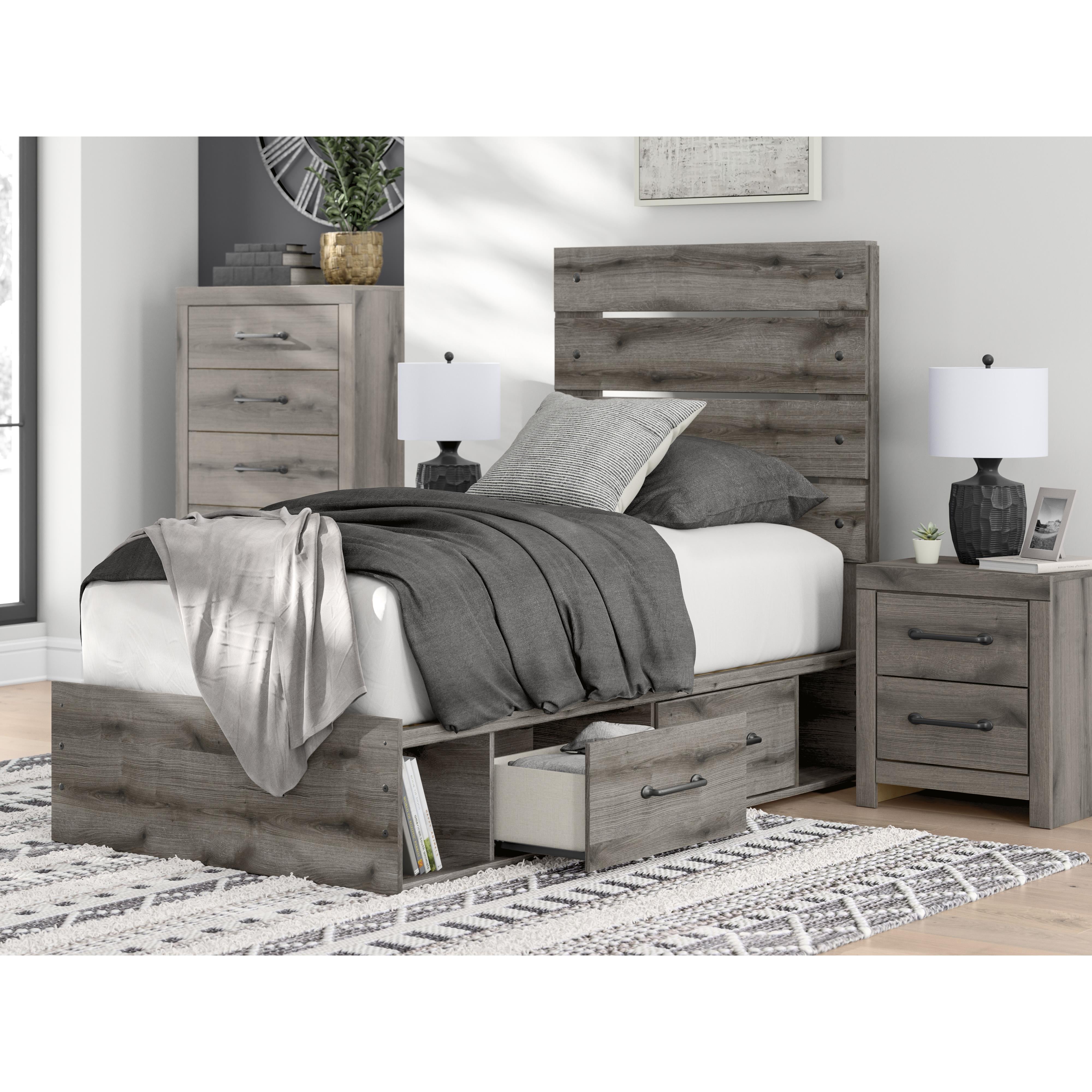 Signature Design by Ashley Graystorm PCB2405B19 Twin Panel Bed with Storage IMAGE 9