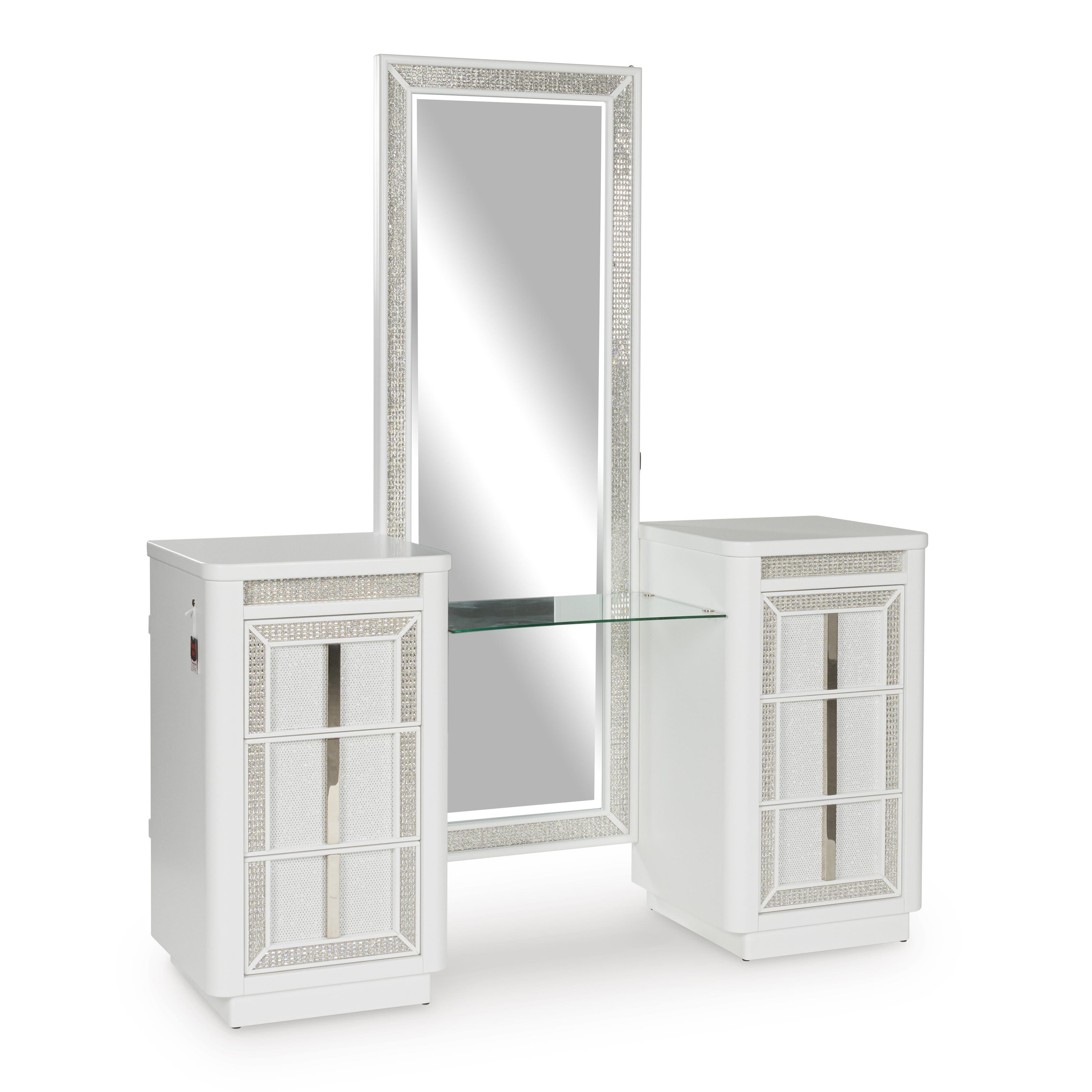 Signature Design by Ashley Chalanna B822B7 Vanity with Mirror IMAGE 1